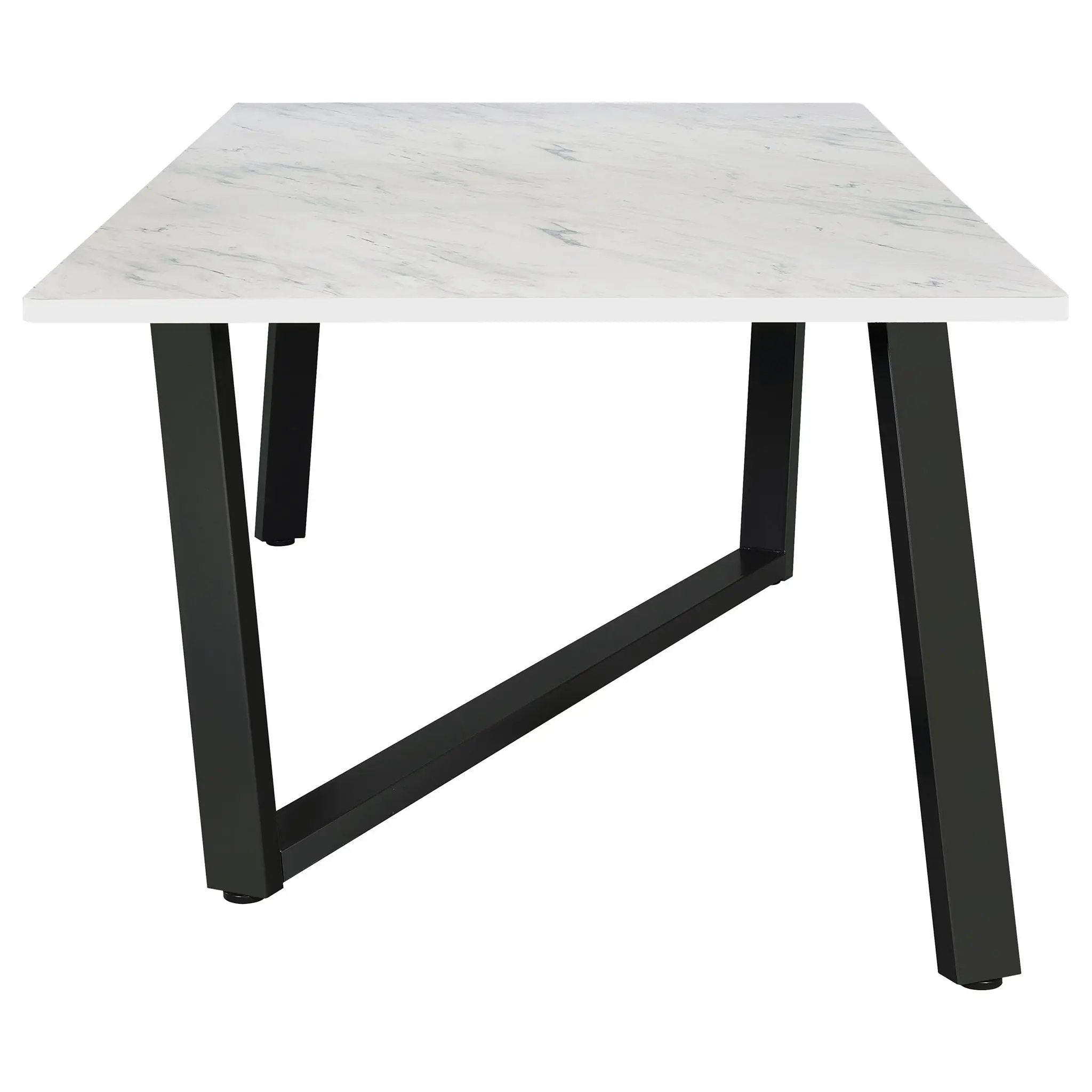 Vesper - Dining Rectangular Table - White Marble by HouseOfZazla