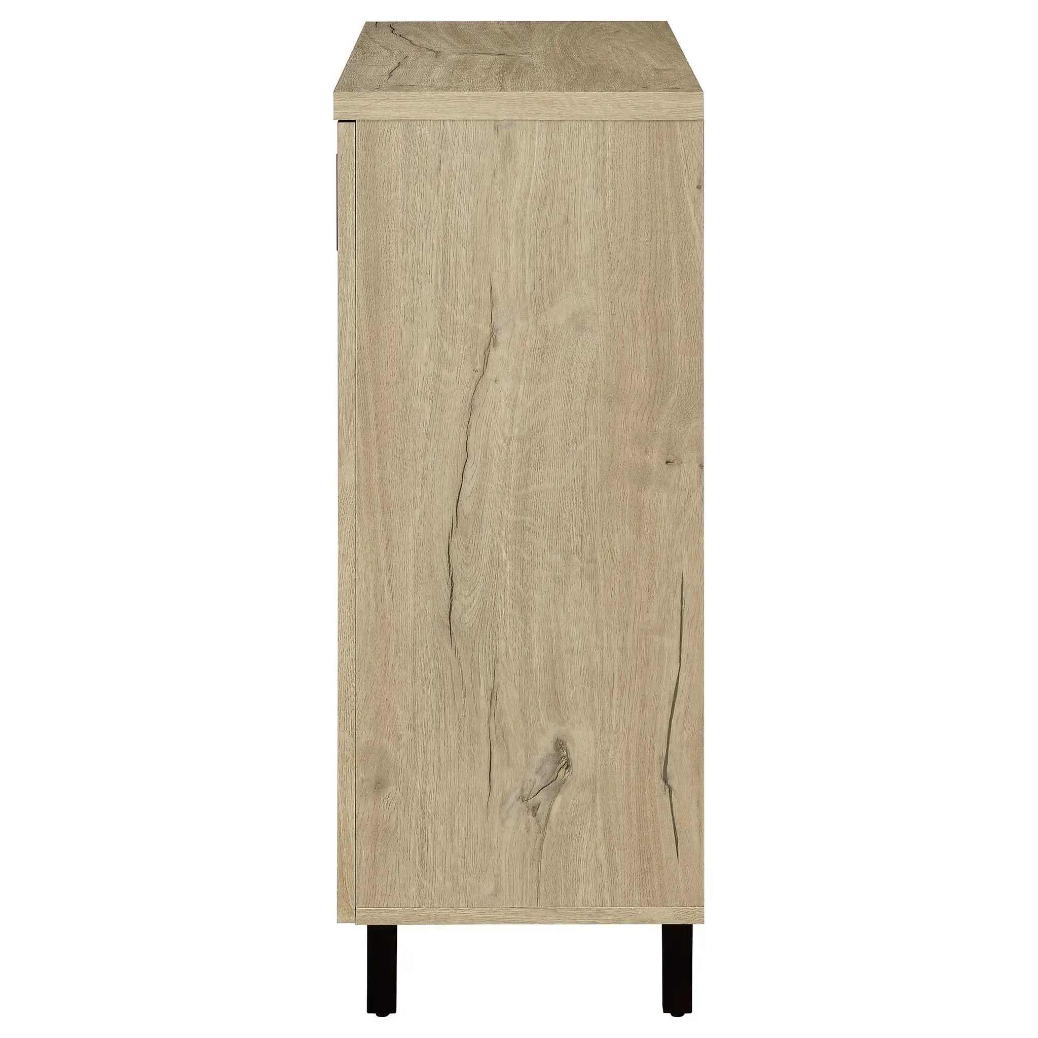 Brixton 2-door Entryway Shoe Storage Cabinets White Oak by Unique Piece Furniture