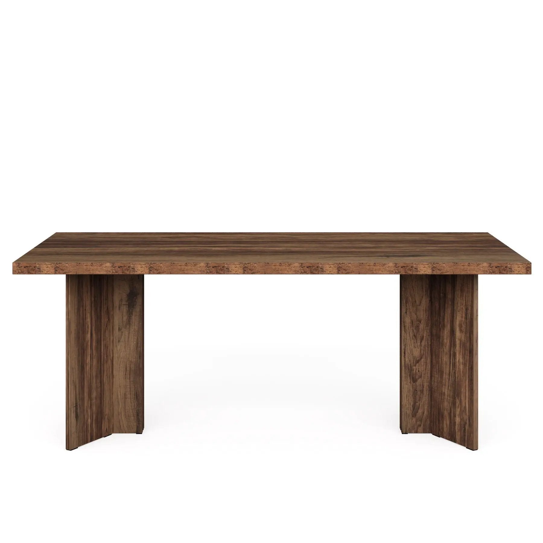 Executive Desk, Vintage Computer Workstation With Thickened Tabletop