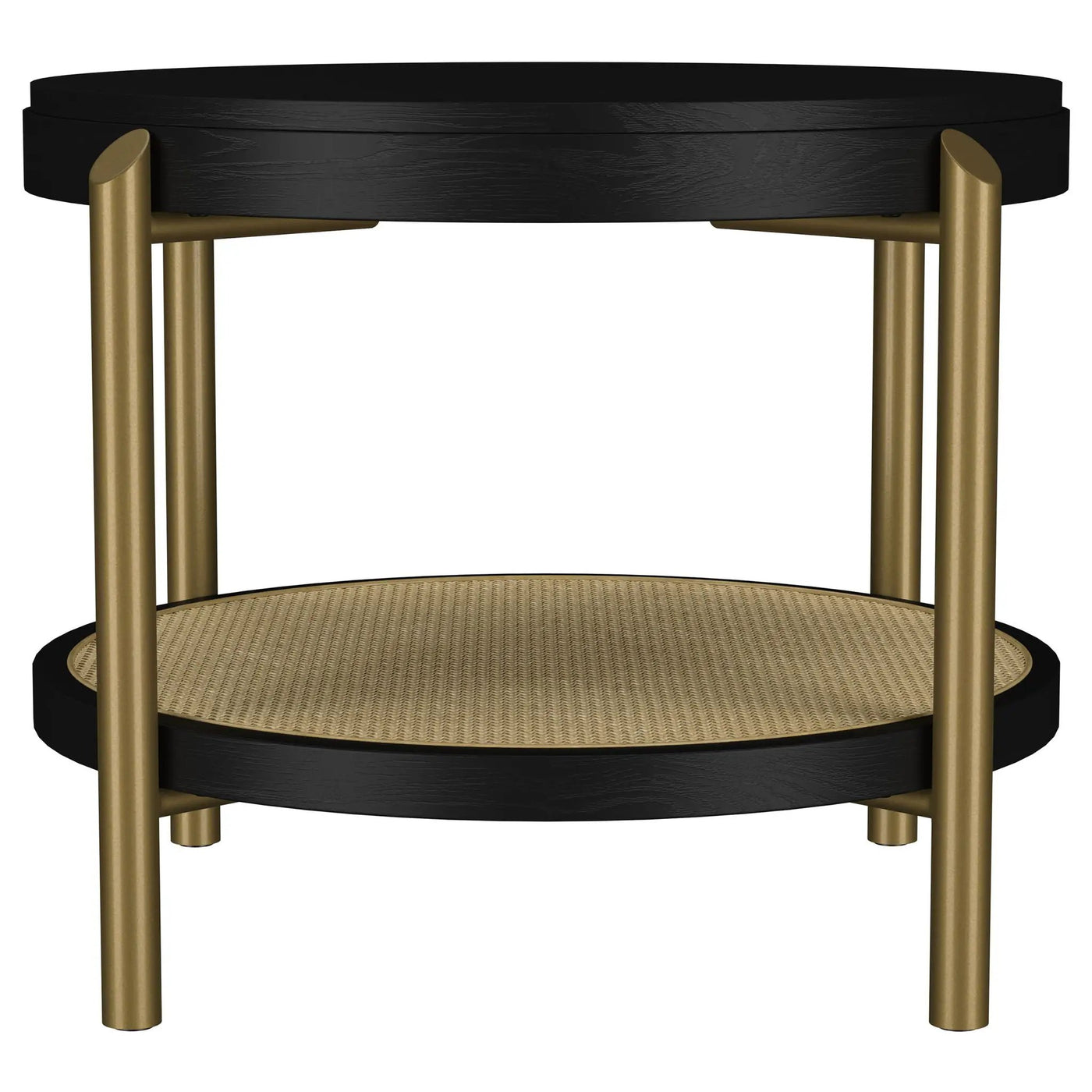 Benson - Round Table With Storage Shelf by HouseOfZazla