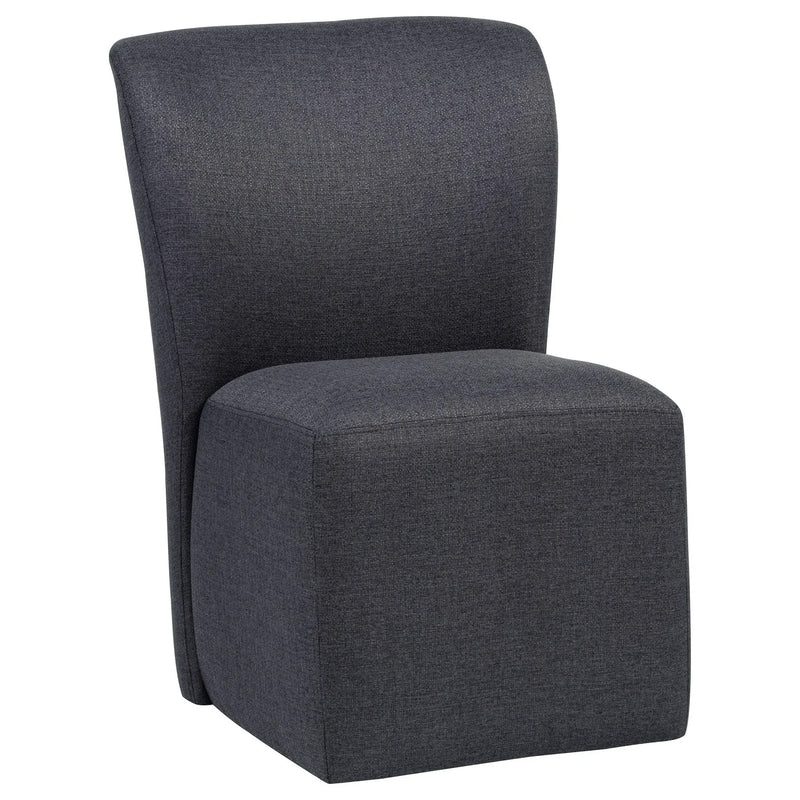 Jaelynn Upholstered Parsons Dining Side Chair Charcoal (Set of 2) by Unique Piece Furniture
