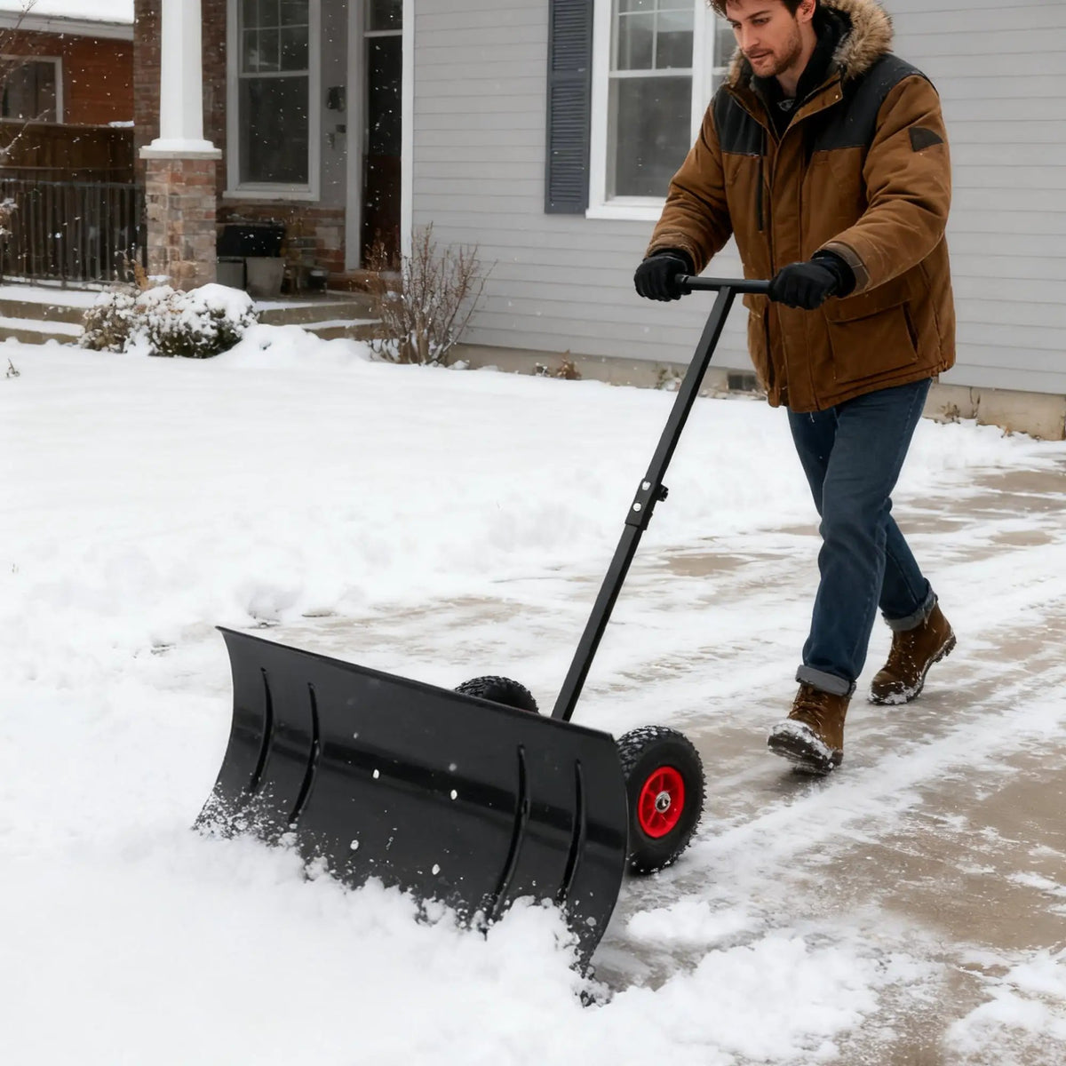 30" Wide Metal Snow Pusher by HouseOfZazla