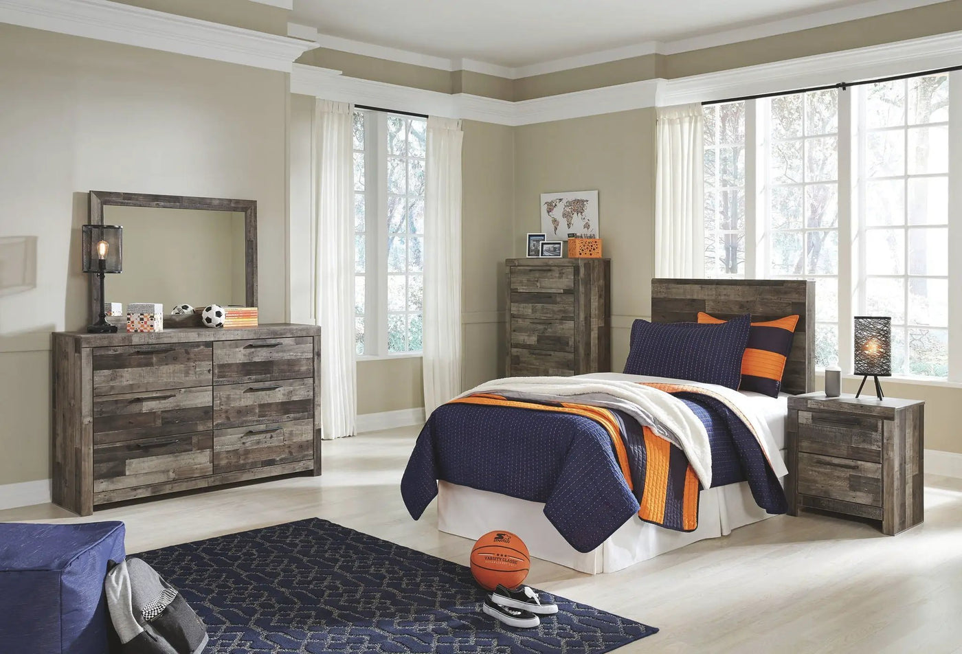 Derekson - Headboard With Bed Frame by Unique Piece Furniture