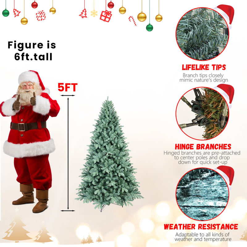 4FT Blue-Green Tint Christmas Tree, photo 10 of 10