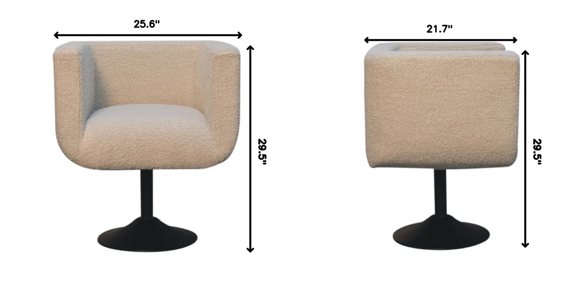 Swivel Chair - Cream by HouseOfZazla