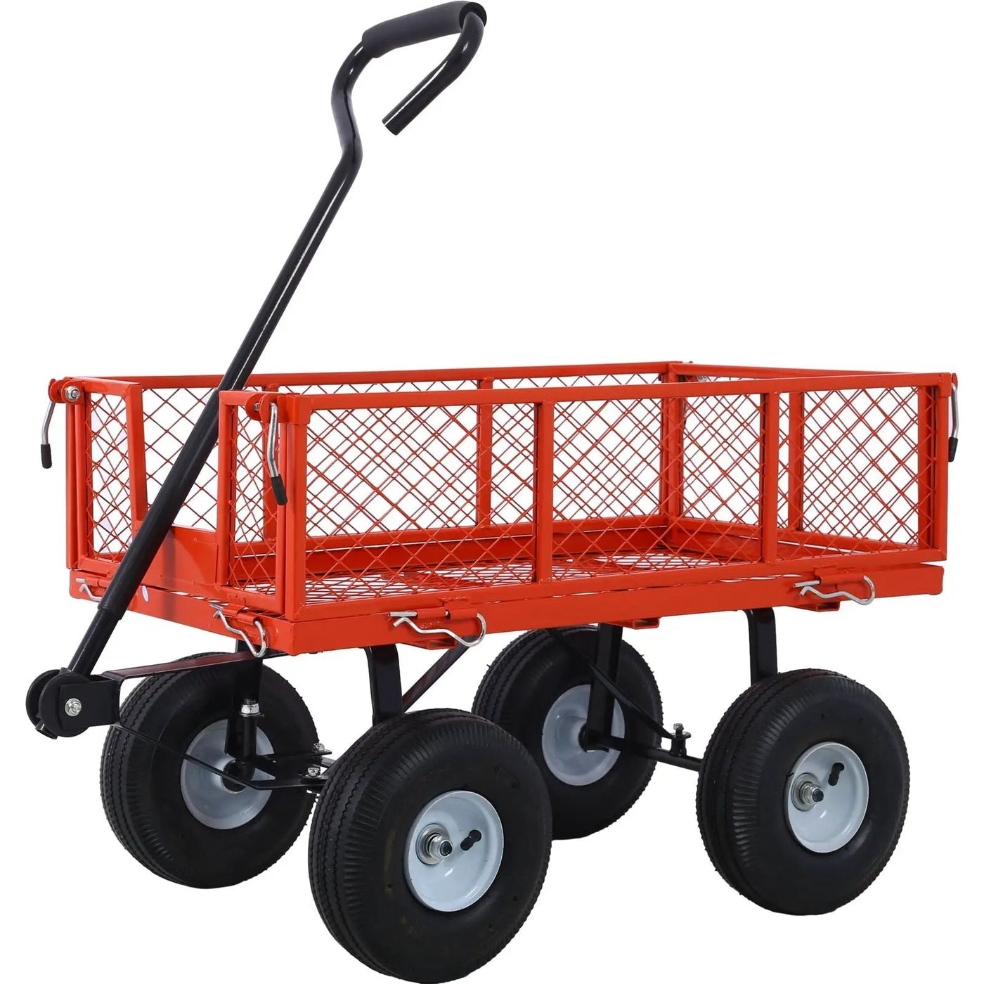 Heavy Duty Steel Garden Cart With Mesh Sides by HouseOfZazla