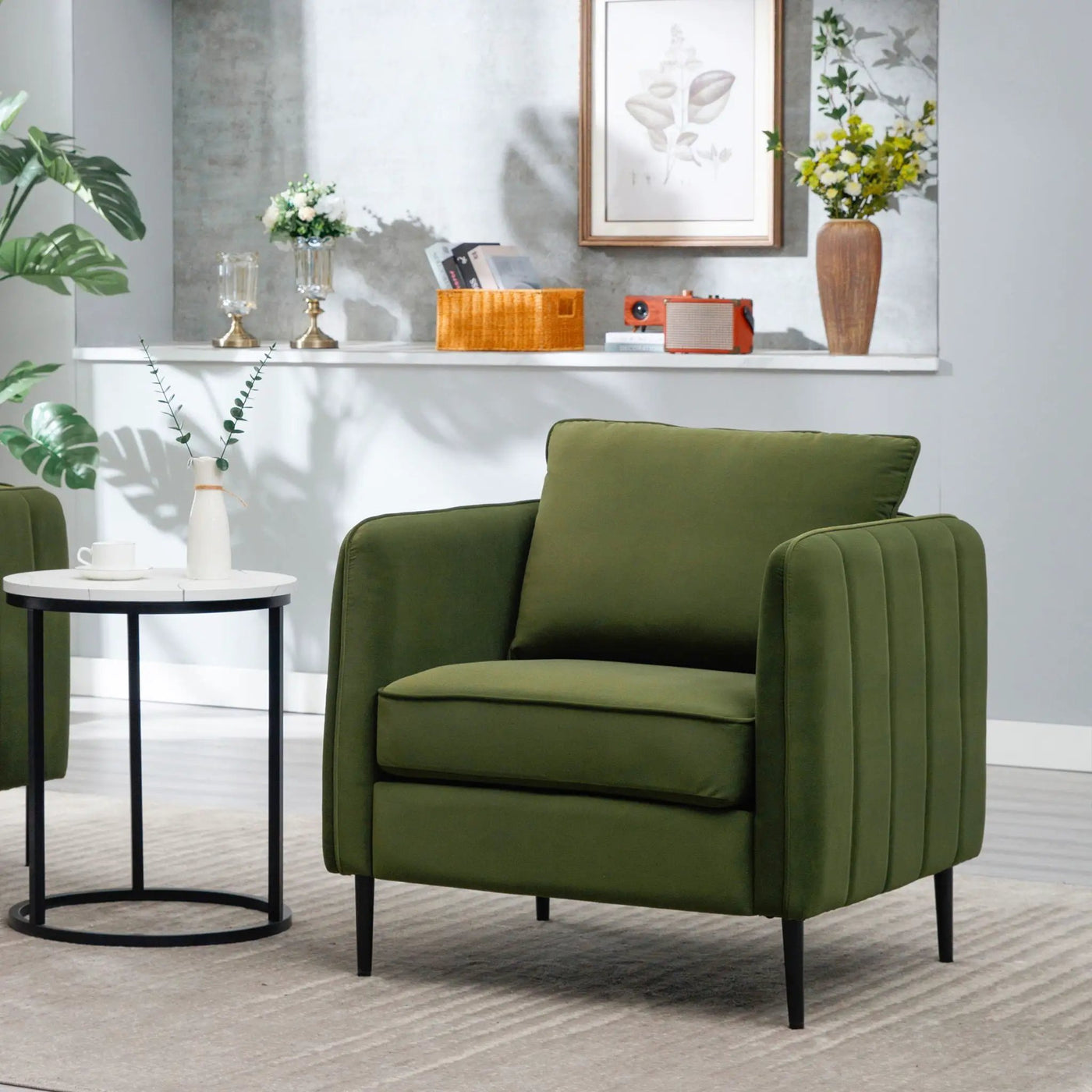 Accent Chair With Pillow For Living Room by HouseOfZazla