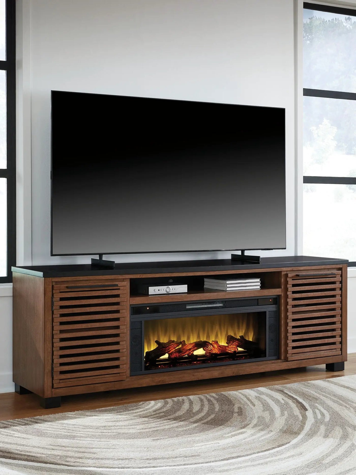 Kallari - TV Stand With Fireplace Option by Unique Piece Furniture