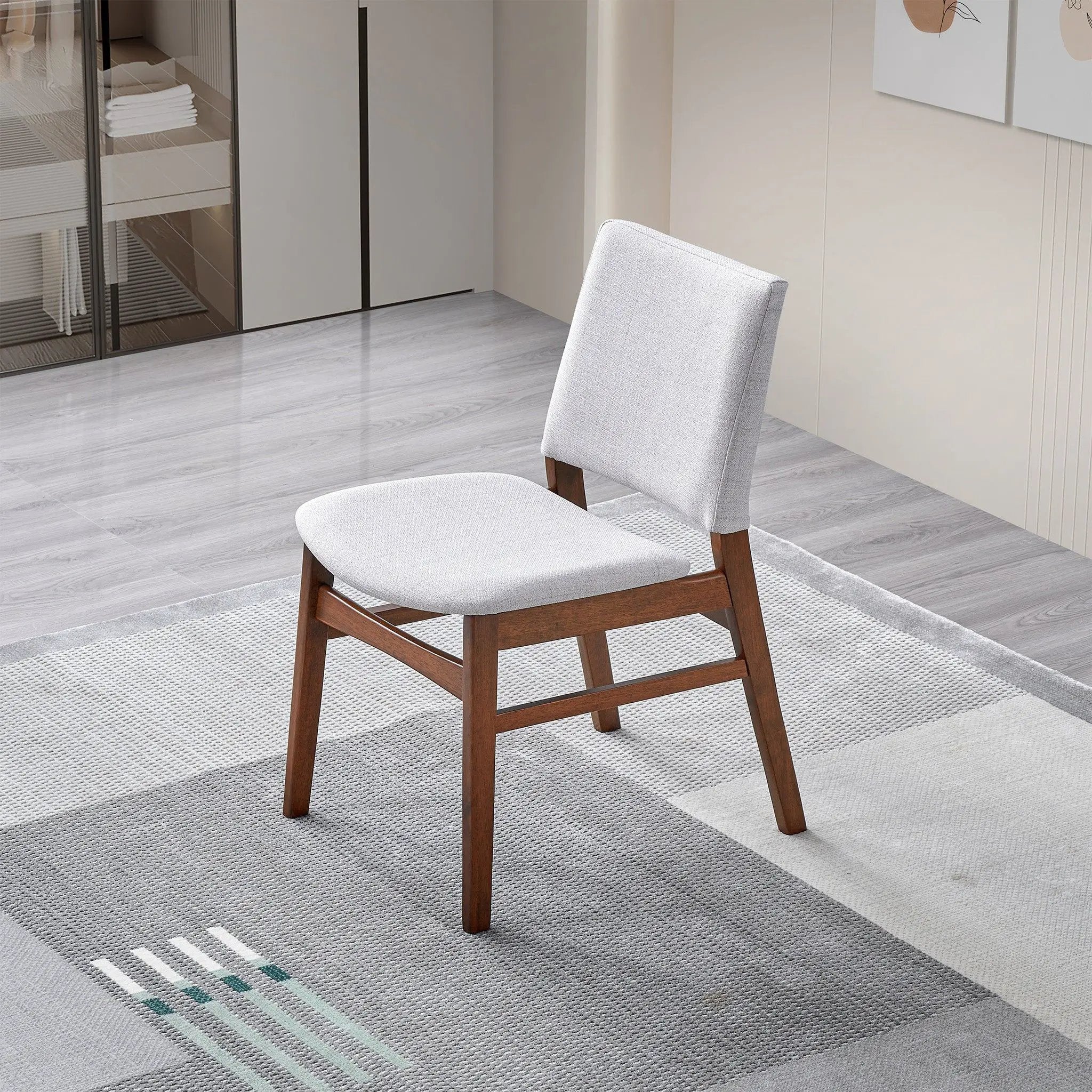 Gusto - Dining Chair (Set of 2) - Brown / Light Gray by HouseOfZazla