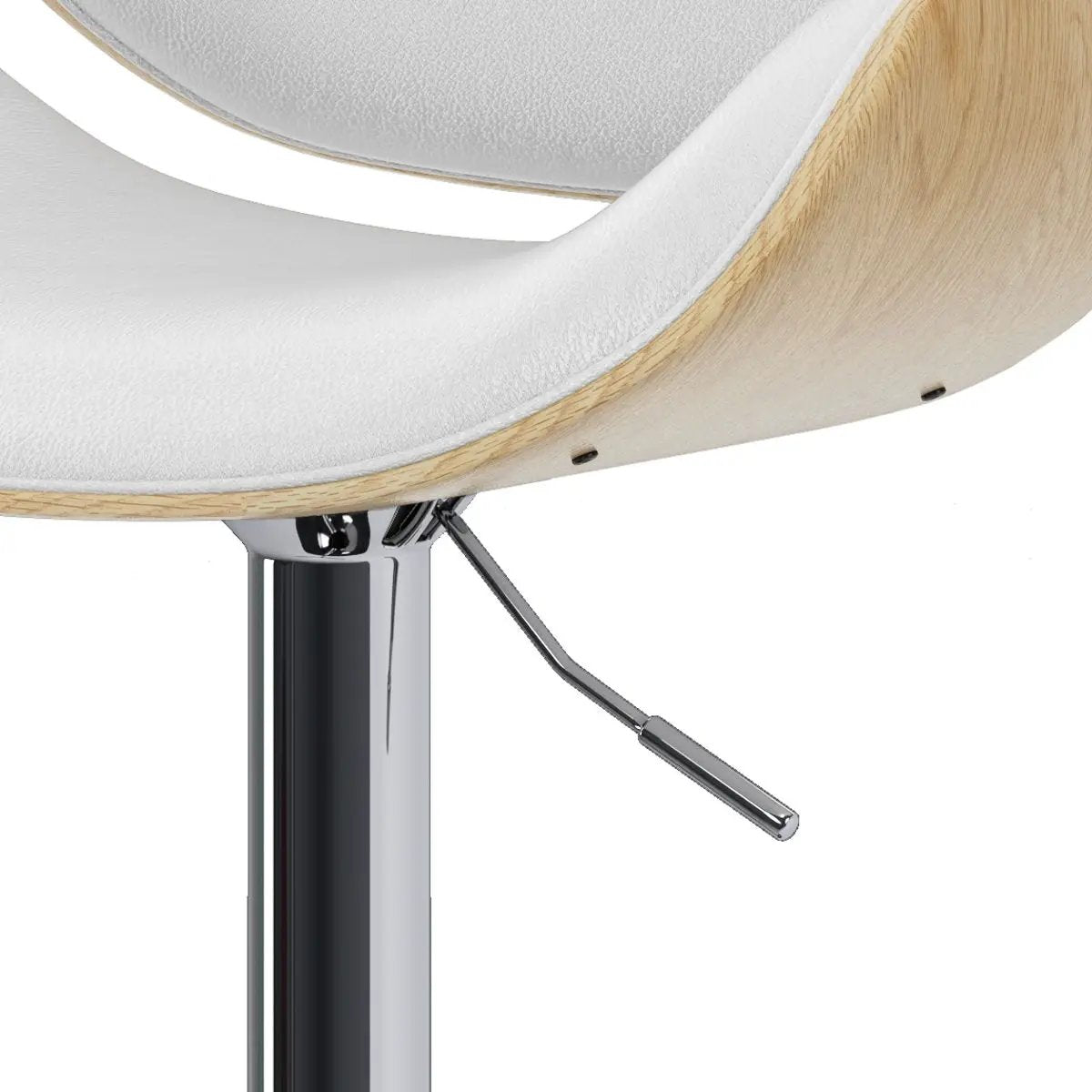 Marana - Handcrafted Bentwood Adjustable Swivel Bar Stool by HouseOfZazla