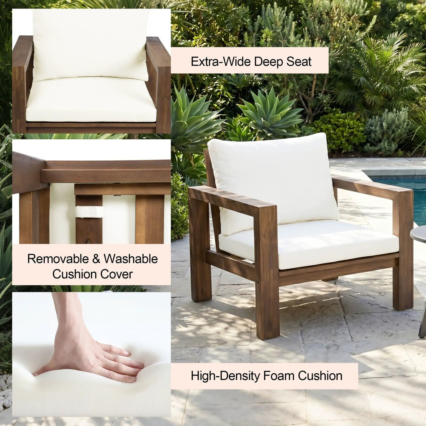 4 Piece Patio Sofa Set by HouseOfZazla