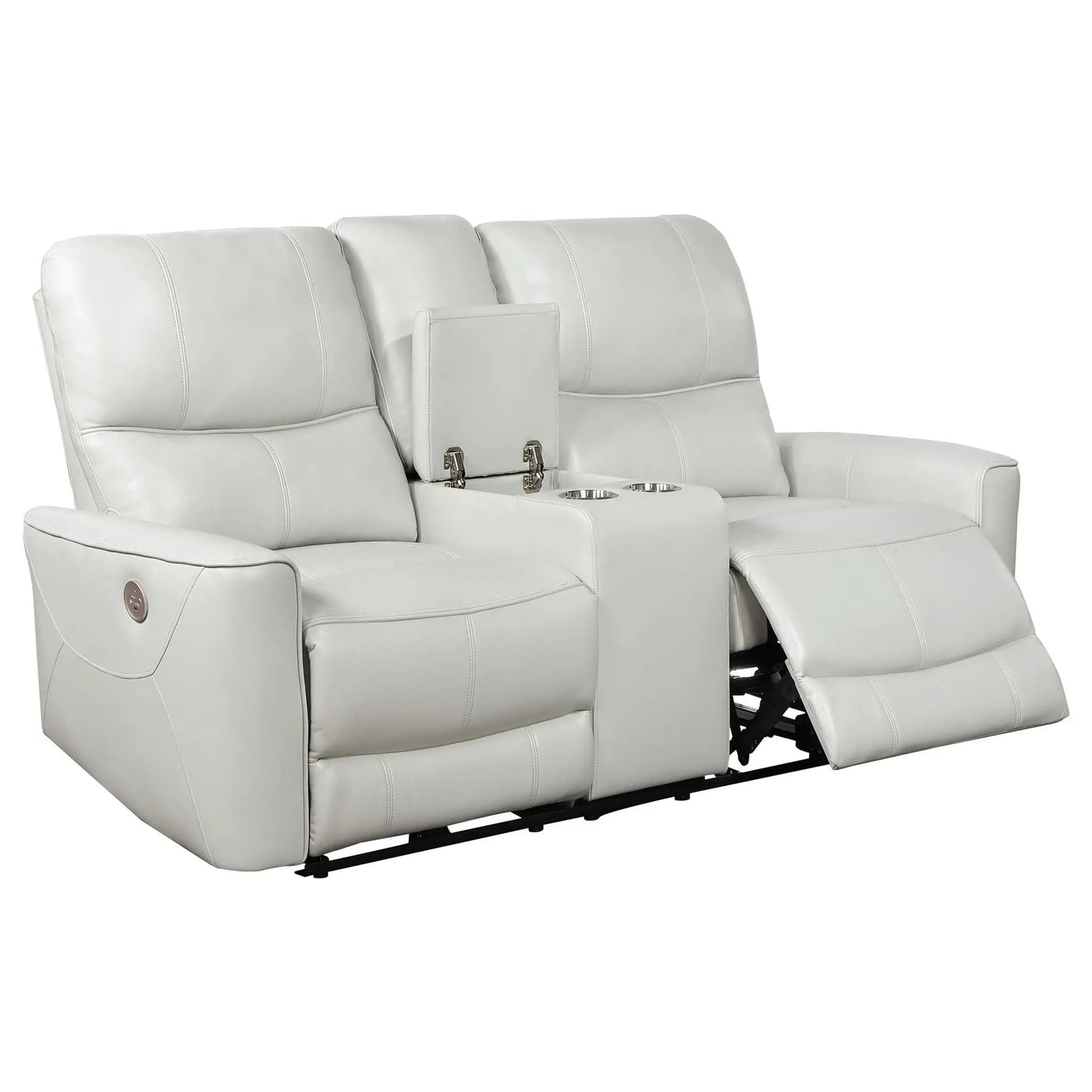 Denson - Power Reclining Loveseat With Console And USB Port by HouseOfZazla