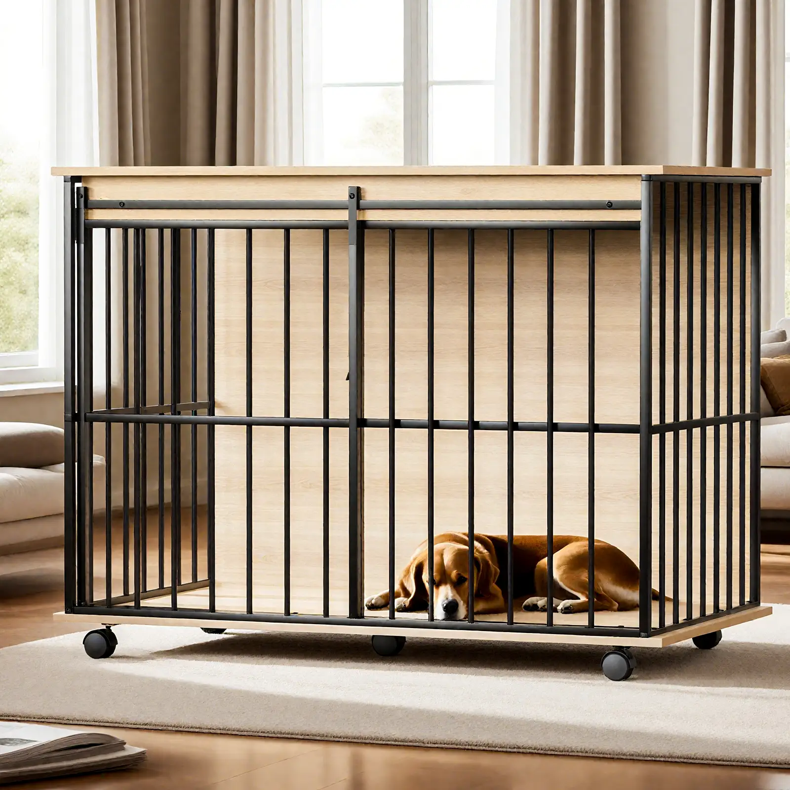 Large Dog Crate Furniture for Medium to Large Dogs by HouseOfZazla