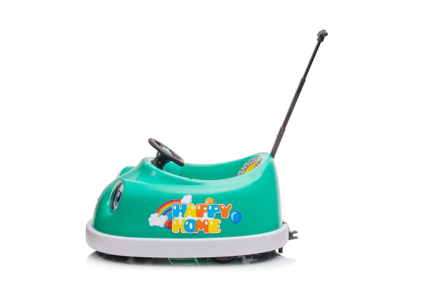 Bumper Car For Kids, 12V Dual Drive 1-6 Years Old Children's Electric Car With Pushrod Dinner Plate USB Bt Music Rocking Horse Mode Anti-Collision Bumper Ride On Car by HouseOfZazla