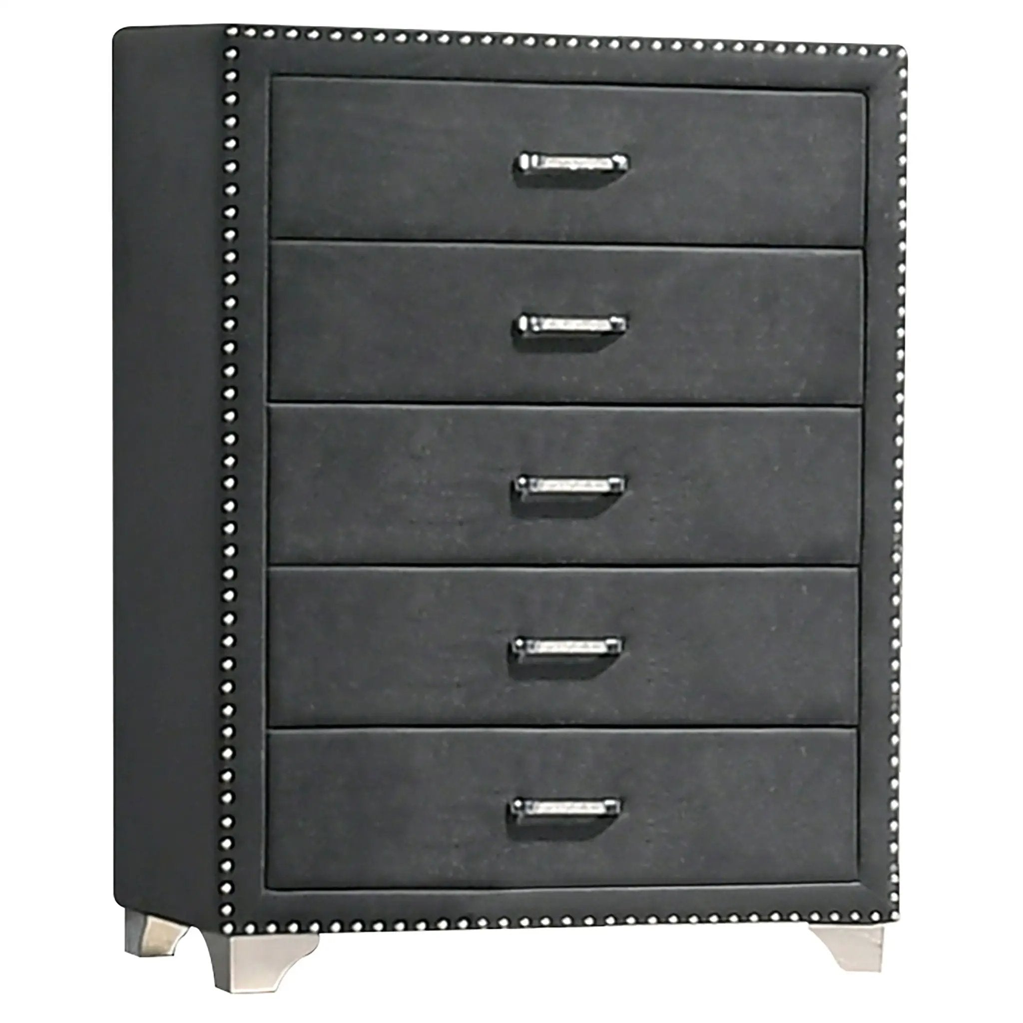 Melody 4-piece California King Bedroom Set Grey by Unique Piece Furniture