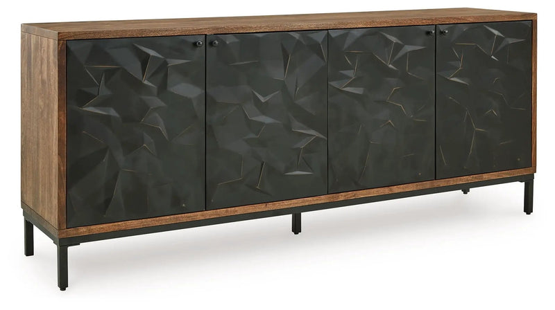 Dorannby - Accent Cabinet - Black / Brown by Unique Piece Furniture