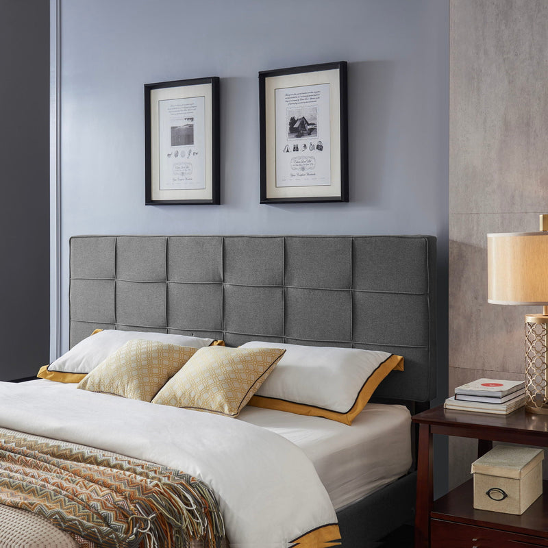 King / California King Sized Headboard - Charcoal Gray by HouseOfZazla