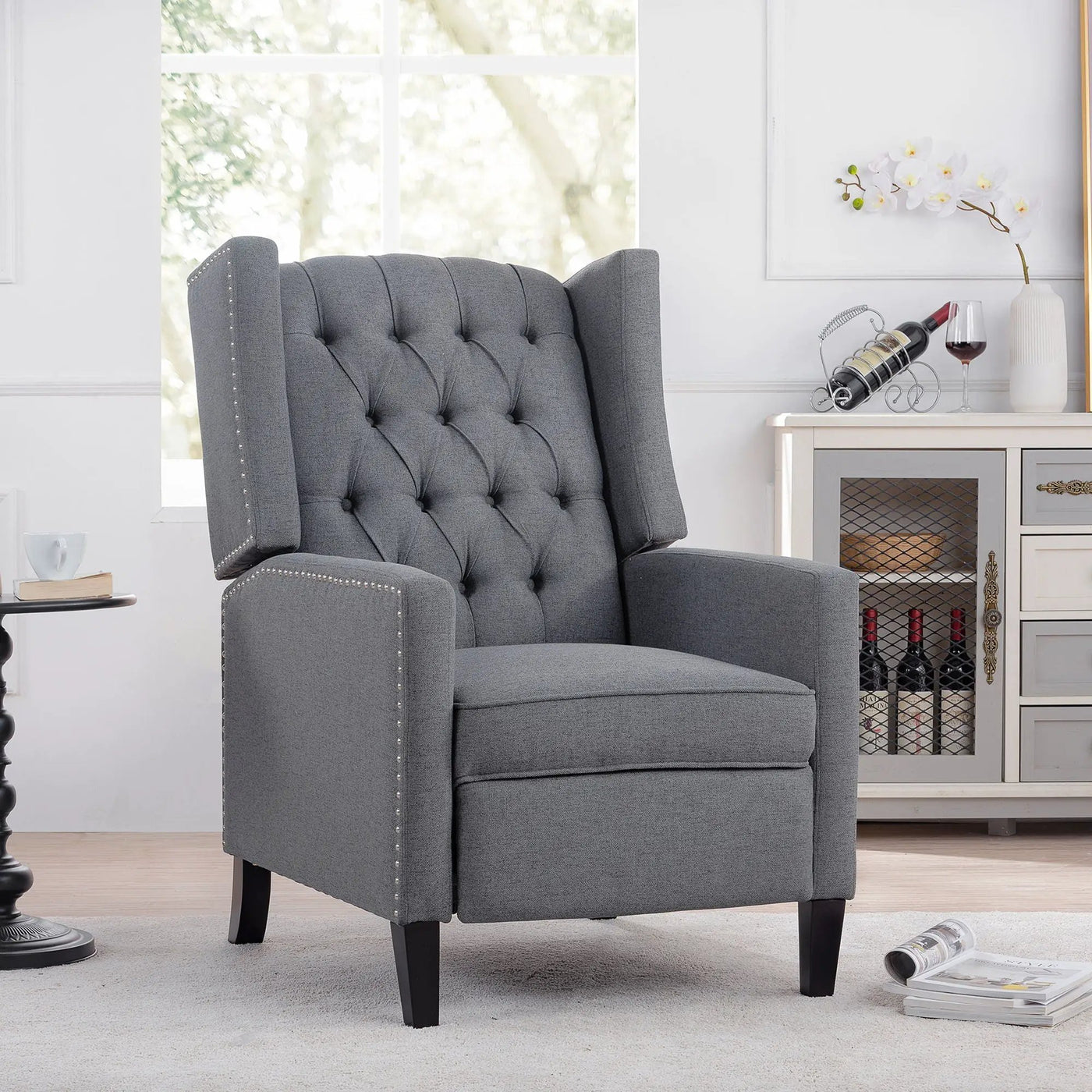 Manual Wing Chair Recliner by Unique Piece Furniture
