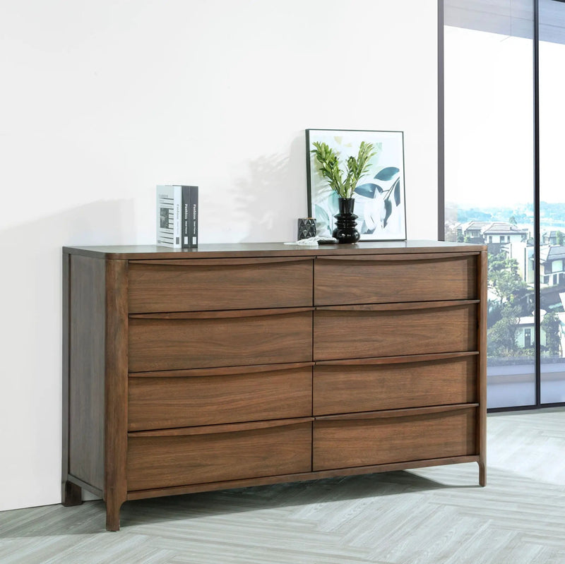 Maderia 8-drawer Dresser Cabinet Walnut by Unique Piece Furniture