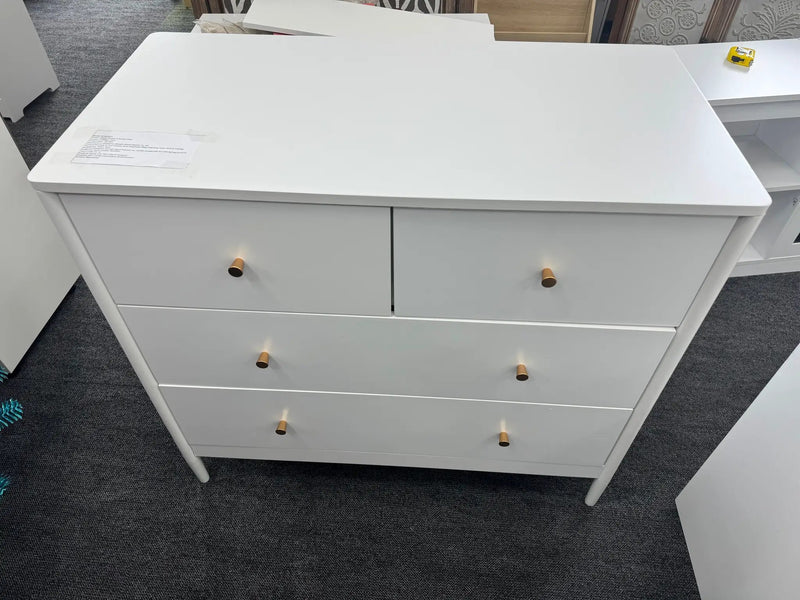 White 4-Drawer Kids Dresser by HouseOfZazla