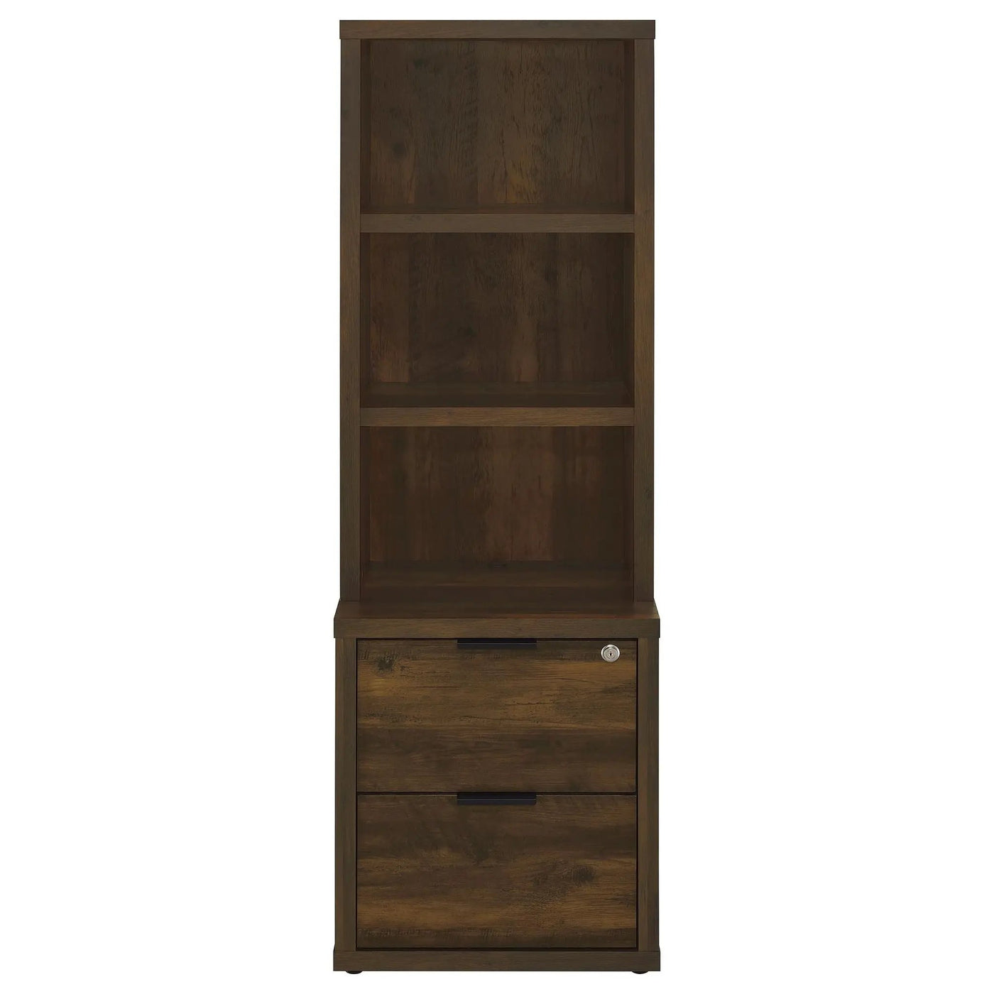 Geary - 3 Shelf Bookcase With USB Charging And Lockable Top Drawer by HouseOfZazla