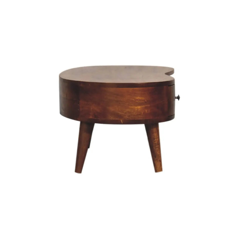 Solid Wood Mini Chestnut Wave Coffee Table by HouseOfZazla