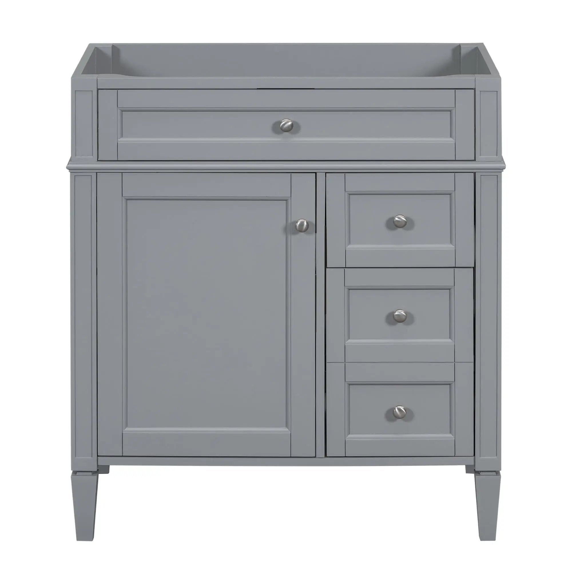 Bathroom Vanity With 2 Drawers And Tip-Out Drawer, Storage Cabinet