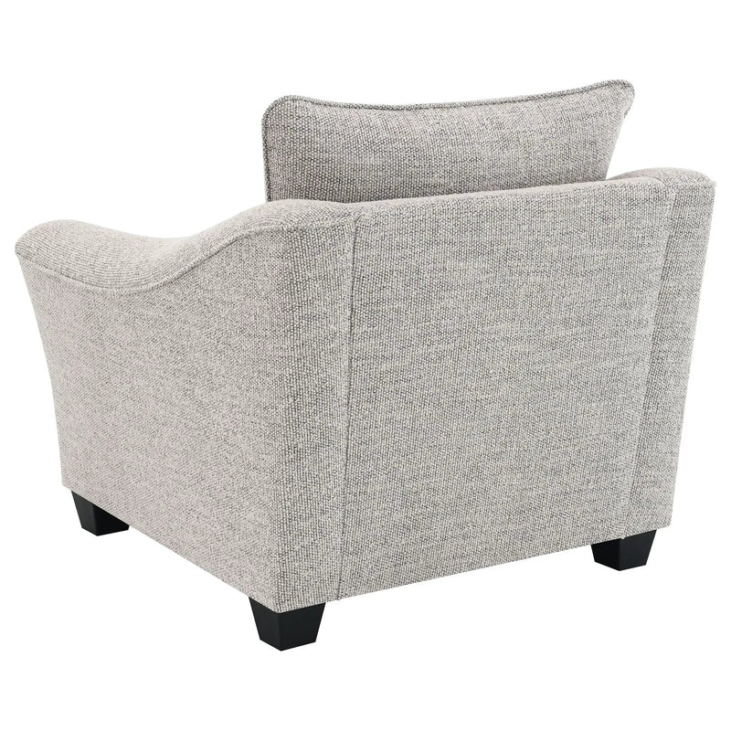 Tomkins Boucle Upholstered Chair Light Grey by Unique Piece Furniture