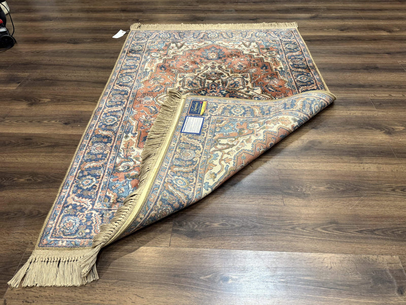 Karastan Rug 4x6, Vintage Karastan #744 Antique Serapi Pattern, Wool Pile, Original 700 Series Karastan Carpet by Jewel Rugs