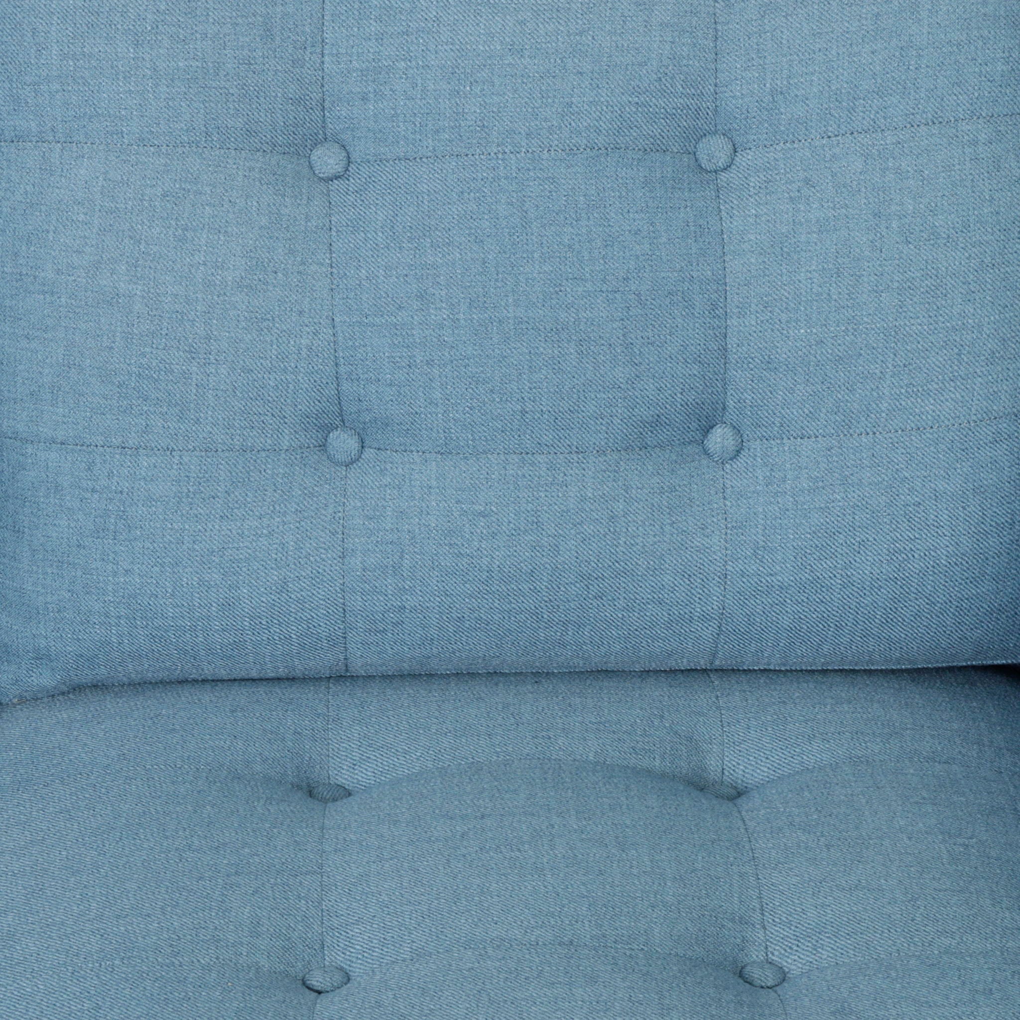 Jenny Contemporary Tufted Fabric 3 Seater Sofa by HouseOfZazla