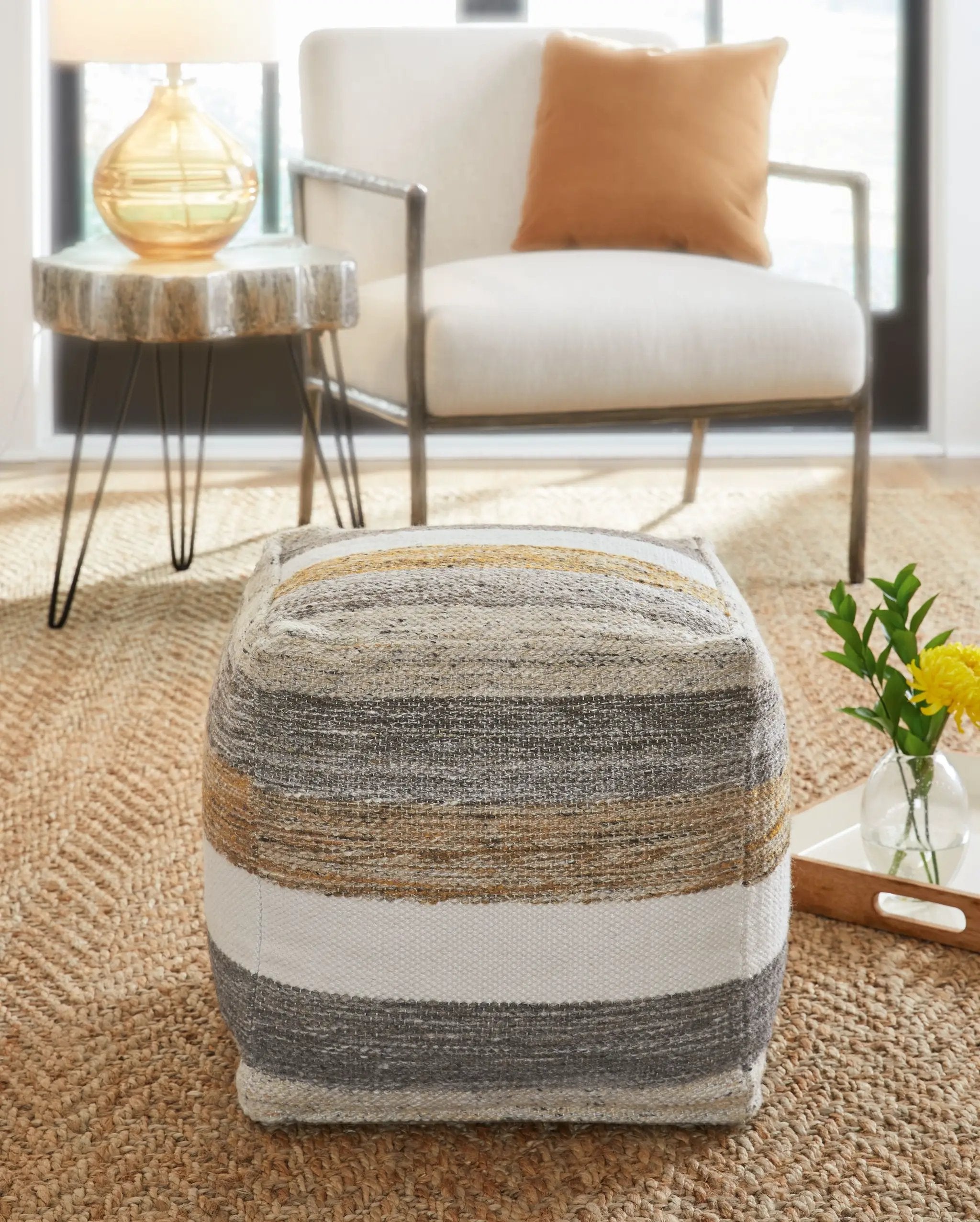 Josalind - Pouf - Multi by Unique Piece Furniture