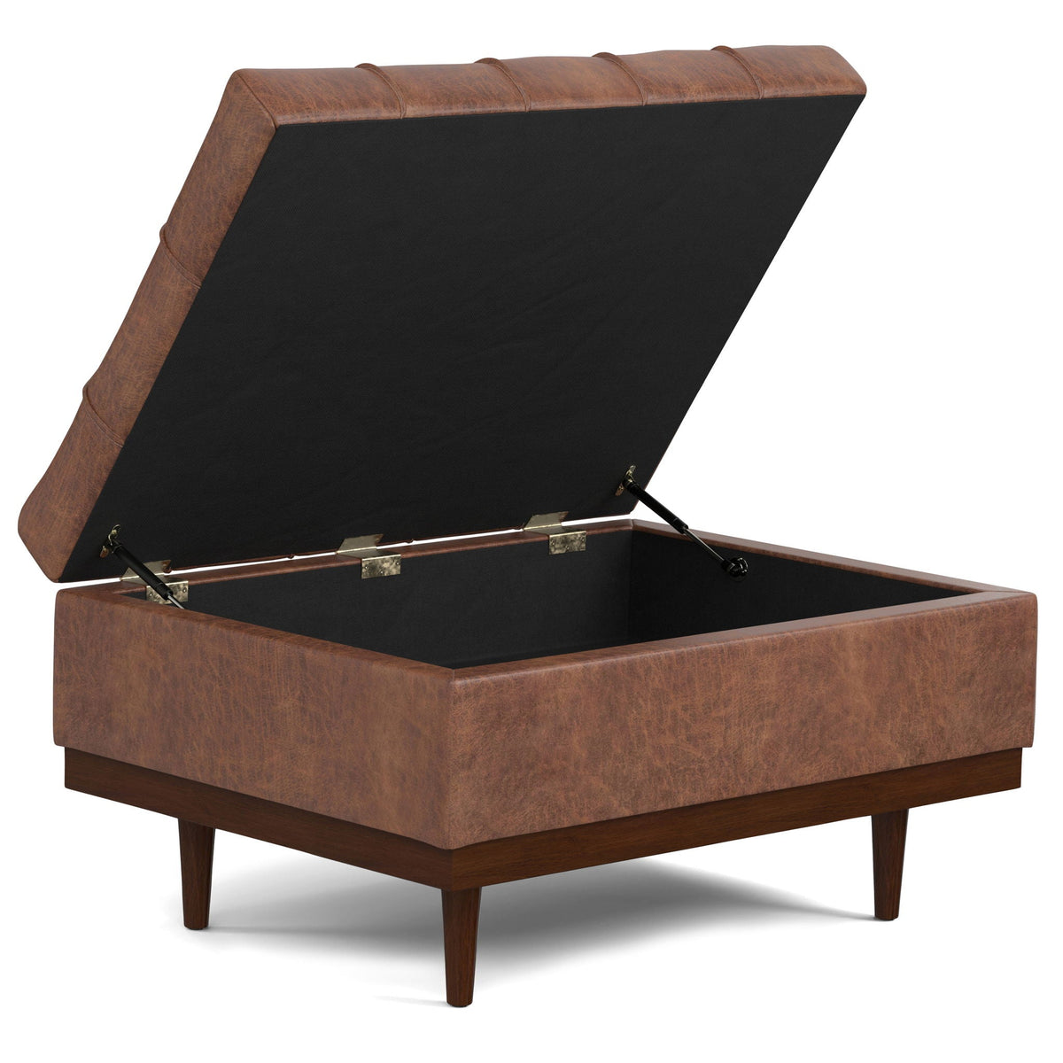 Upholstered Lift Top Table Storage Ottoman with Split Top - Multiple Colors, photo 23 of 35