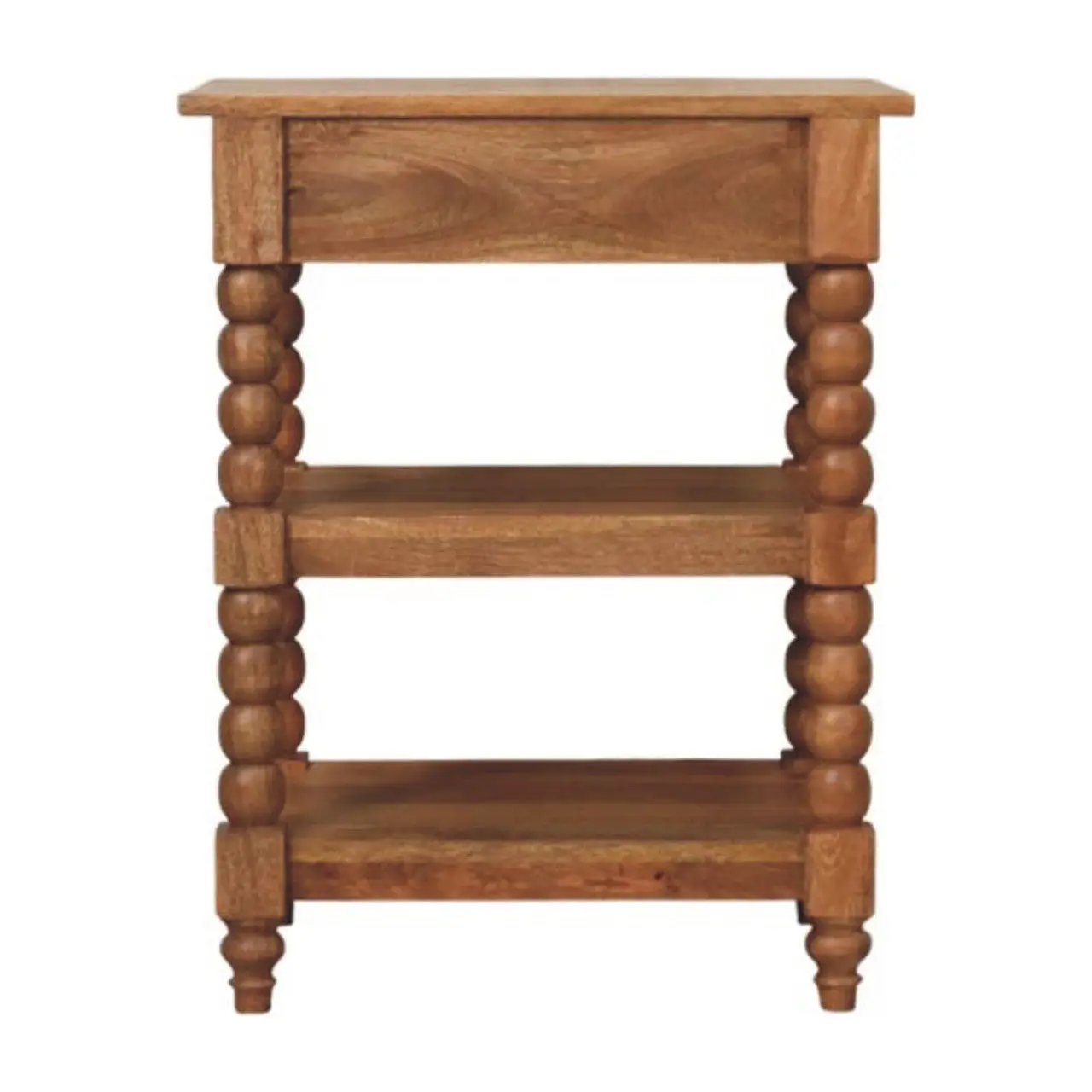 Solid Wood Barley Twist Side Table by HouseOfZazla