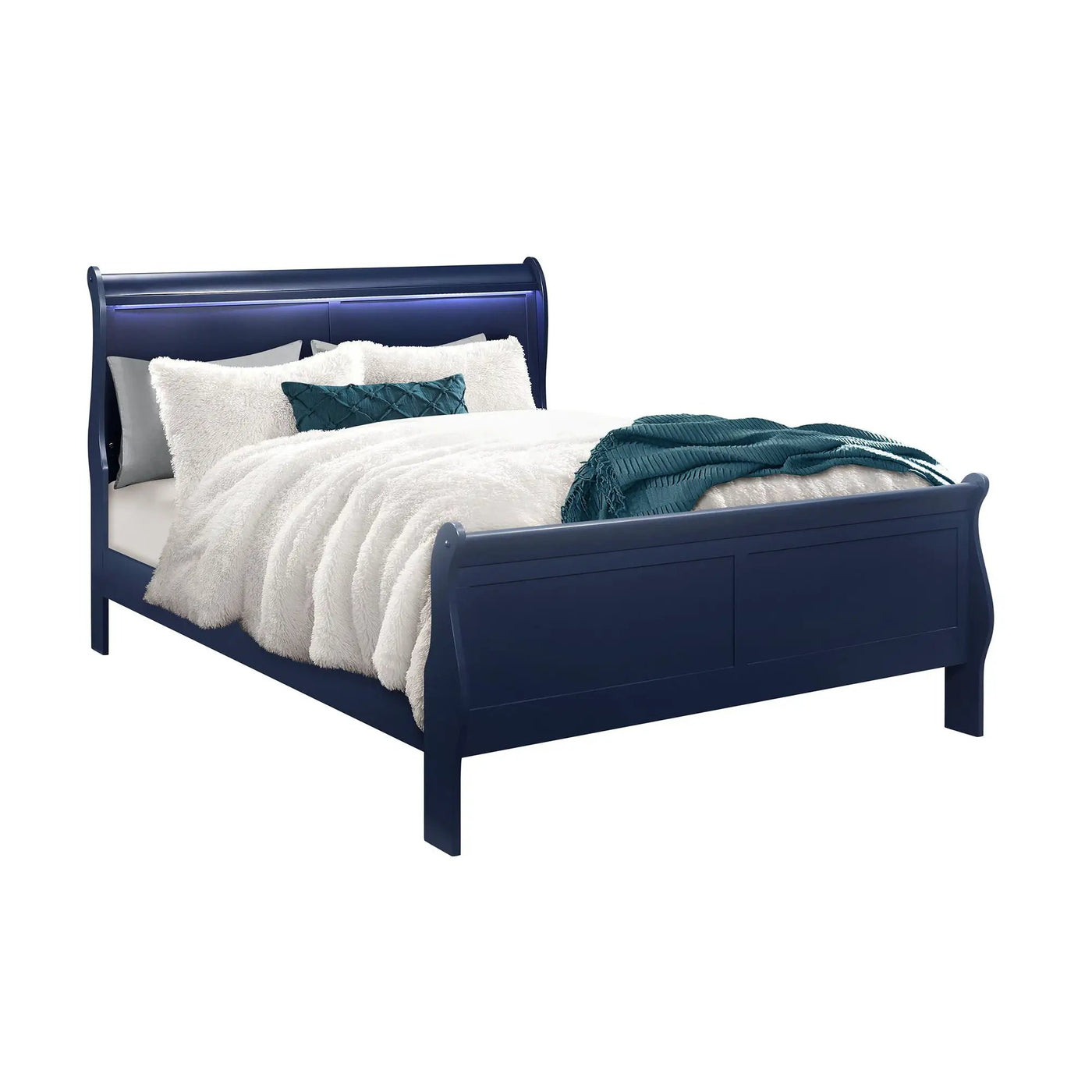 Charlston - 5 Piece Bedroom Set With LED Headboard by Unique Piece Furniture