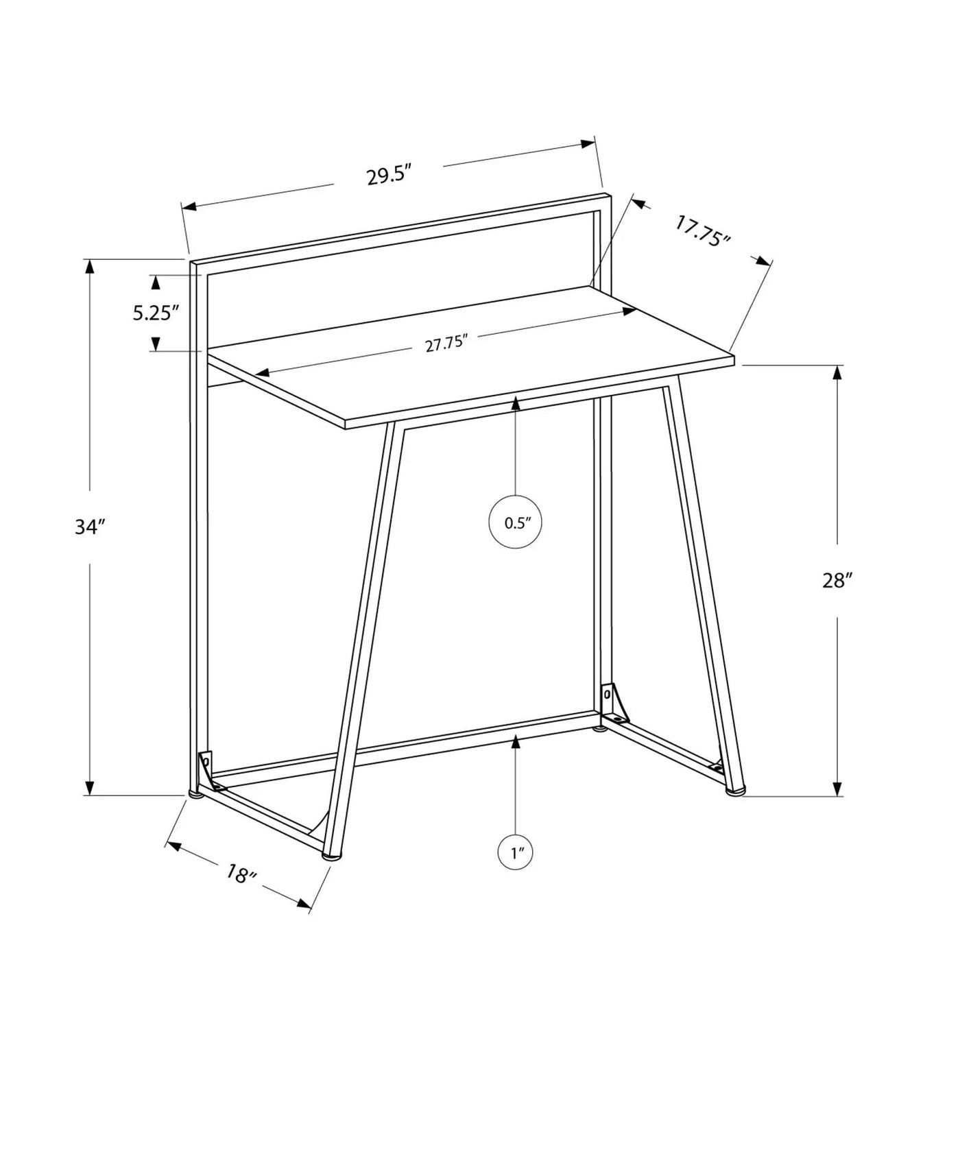 Computer Desk for Home Office, Functional Workspace Contemporary & Modern by HouseOfZazla