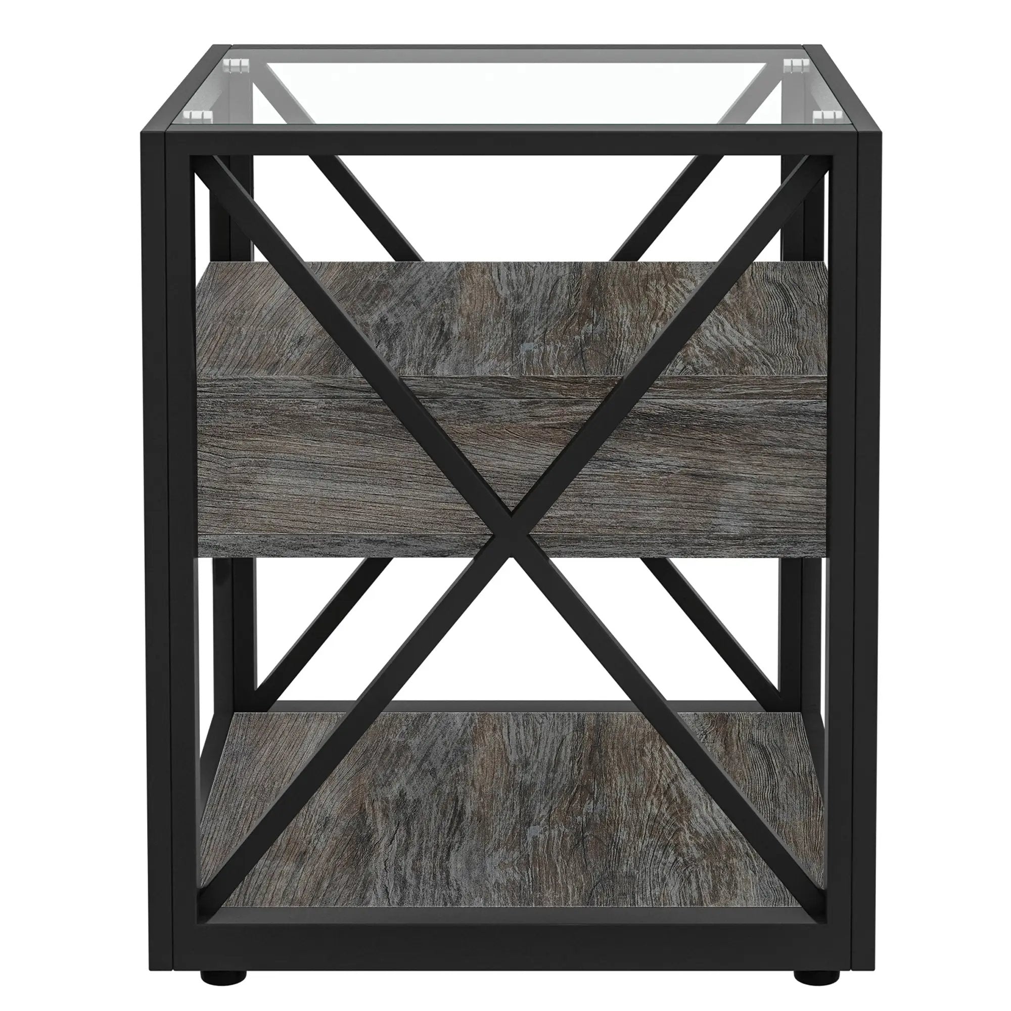 Set of 2 Modern End Tables with Drawer - Nightstands by HouseOfZazla
