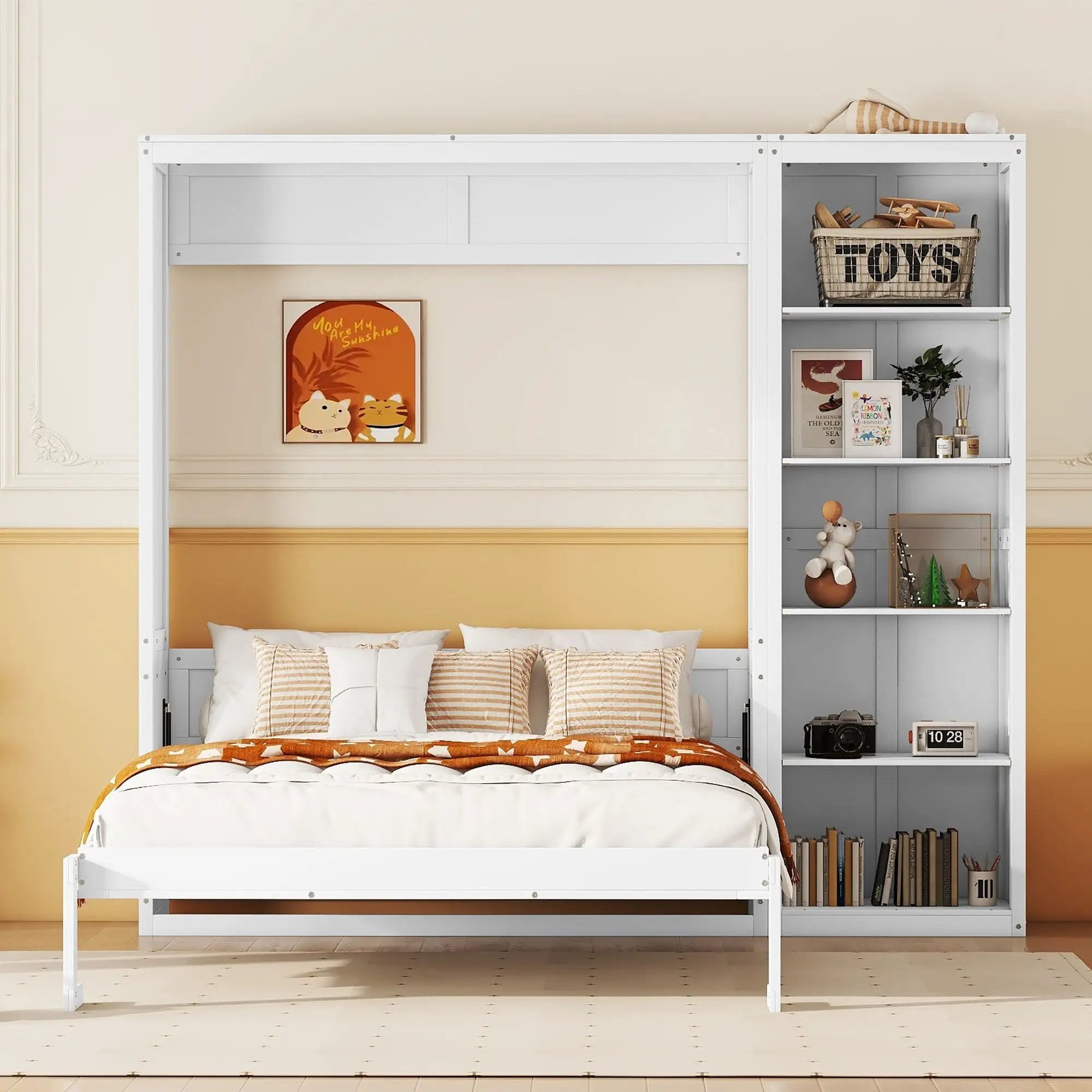 Murphy Wall Bed With Shelves by HouseOfZazla