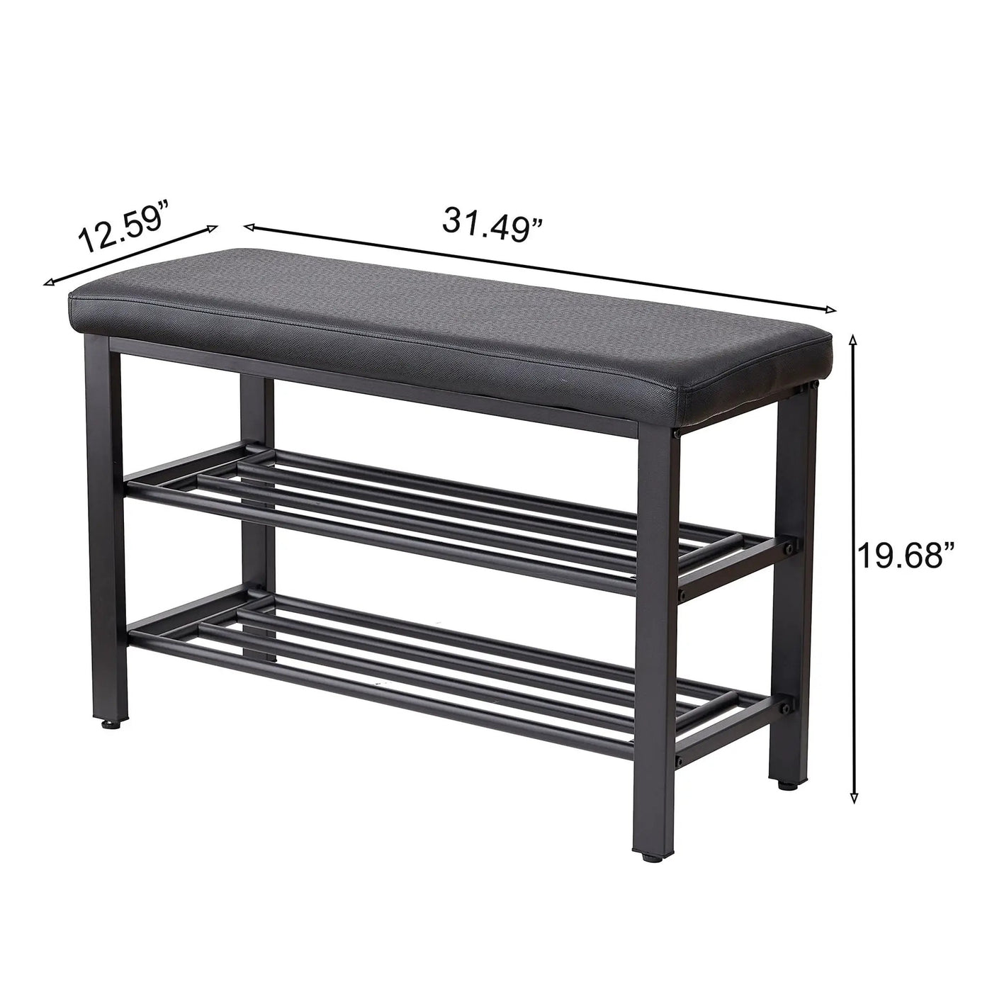 Shoe Bench With Cushion, Storage Seat For Entryway by HouseOfZazla