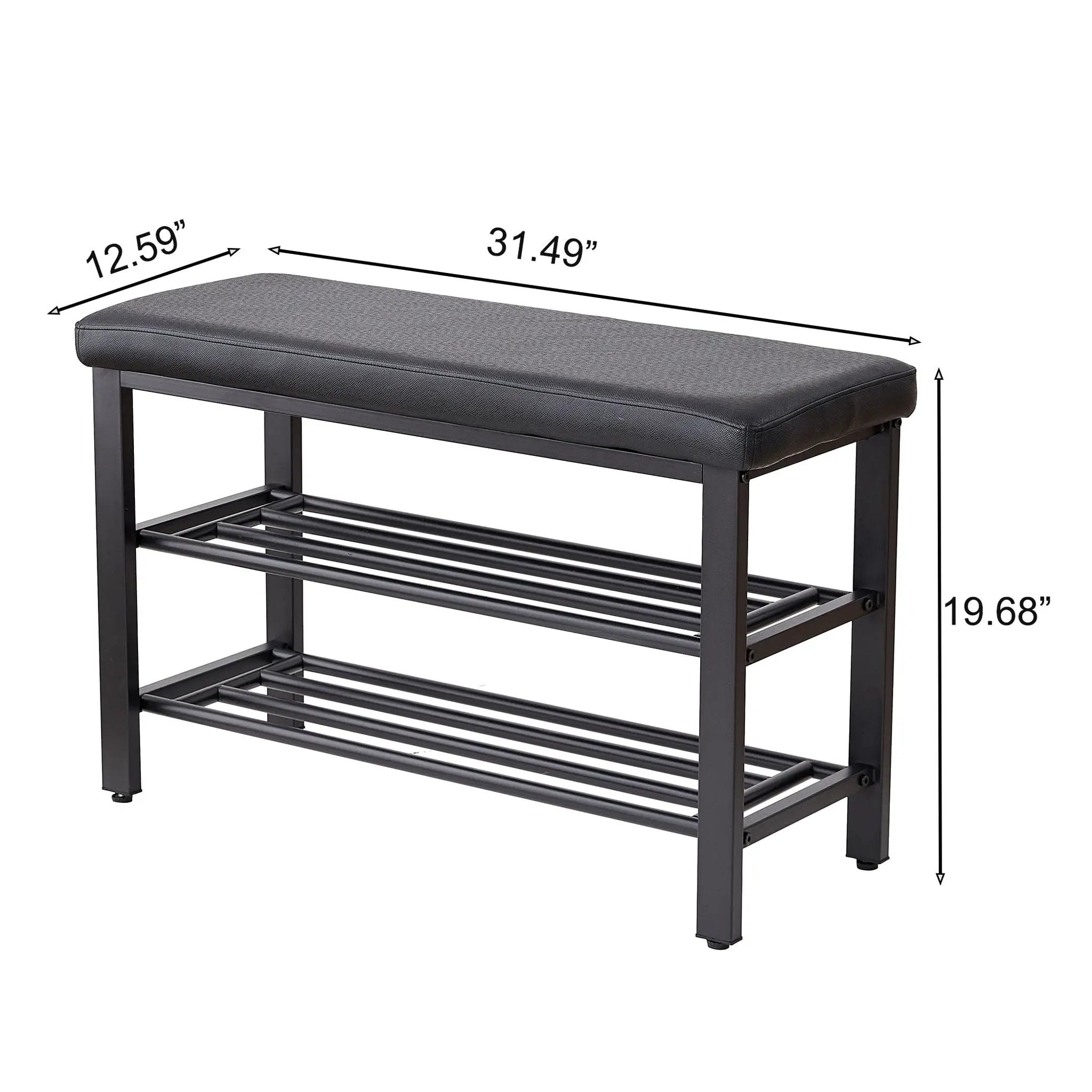 Shoe Bench With Cushion, Storage Seat For Entryway by HouseOfZazla