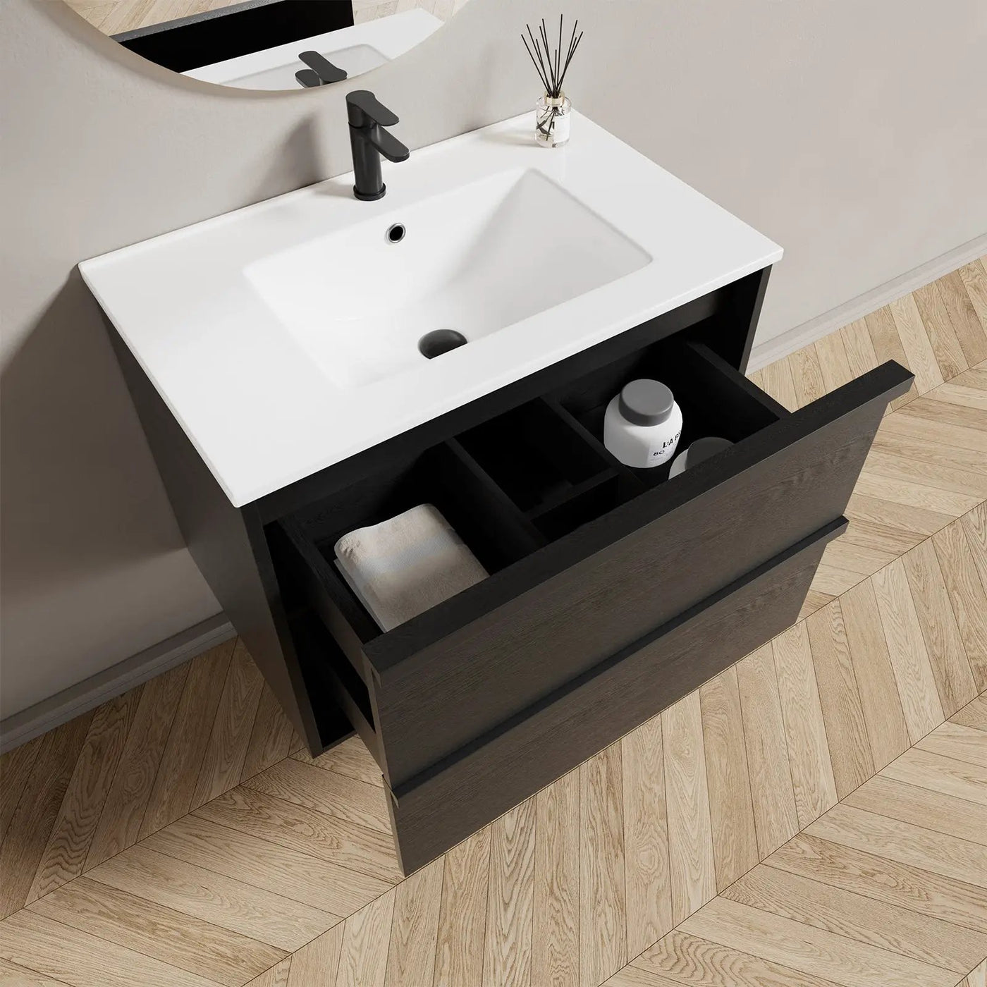 30 Inch Bathroom Vanity Cabinet With Ceramic Sink by HouseOfZazla