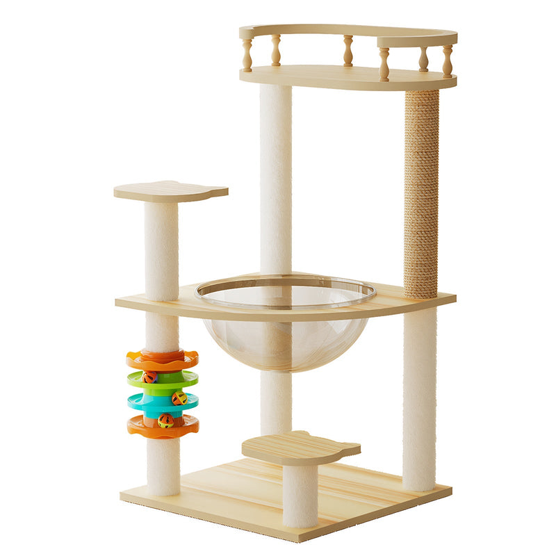 32.2" Modern Cat Tower for Indoor Cats by HouseOfZazla