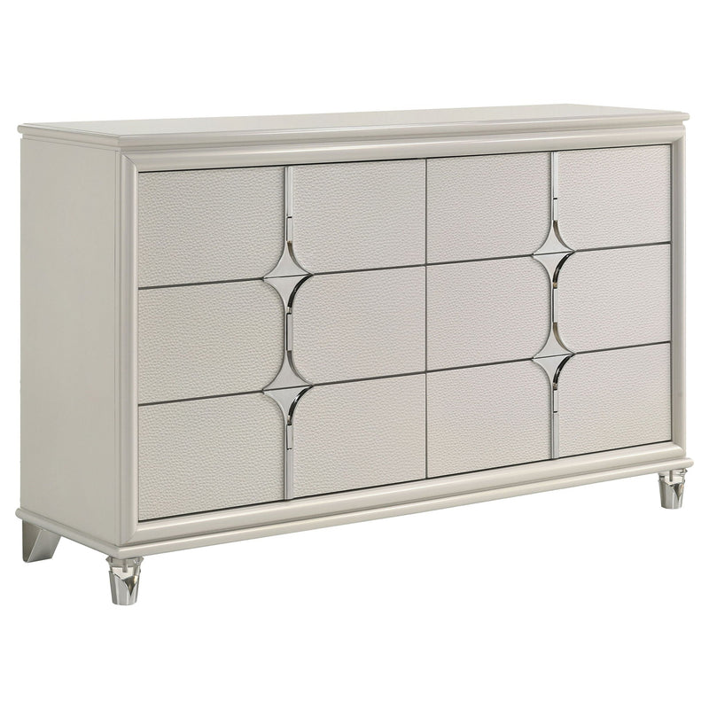 Gwendolyn - 6 Drawer Dresser Cabinet - White by HouseOfZazla