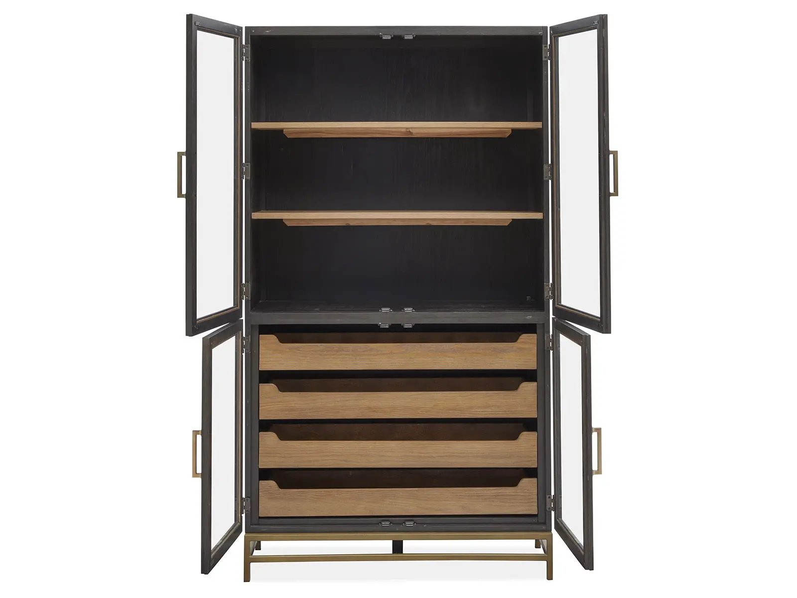 Lindon - Two Tone Dining Cabinet - Dark Brown by Unique Piece Furniture