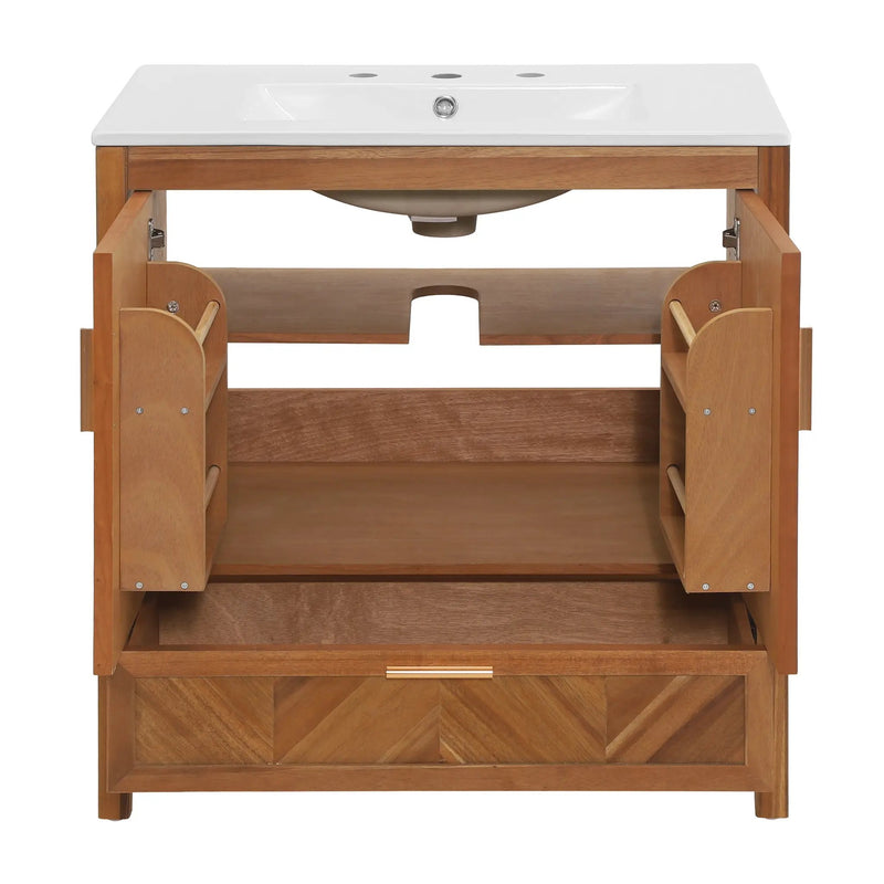 30 Inch Freestanding Farmhouse Bathroom Vanity by HouseOfZazla