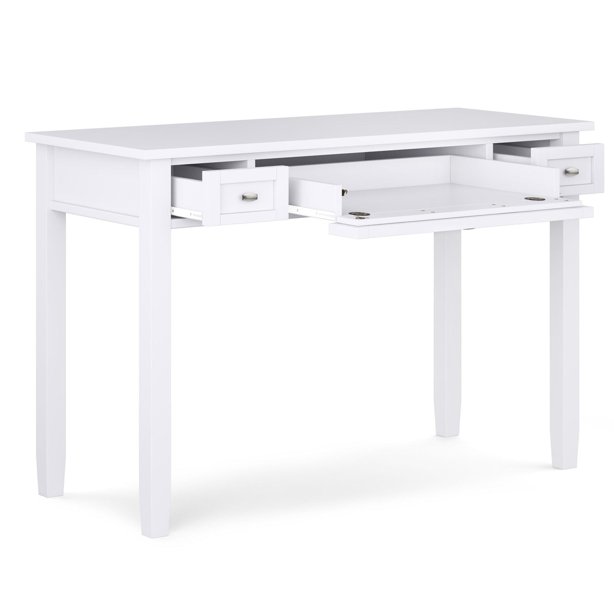 Handcrafted Wooden Writing Desk with Storage Drawers - Multiple Colors, photo 26 of 39