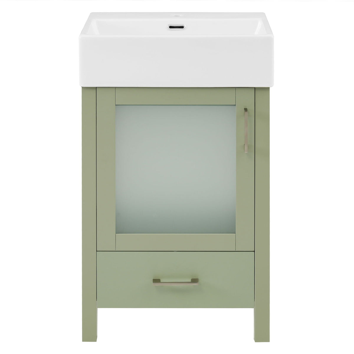 Bathroom Vanity with Ceramic Sink and Ample Storage - Blue, Green, or Black, photo 3 of 40