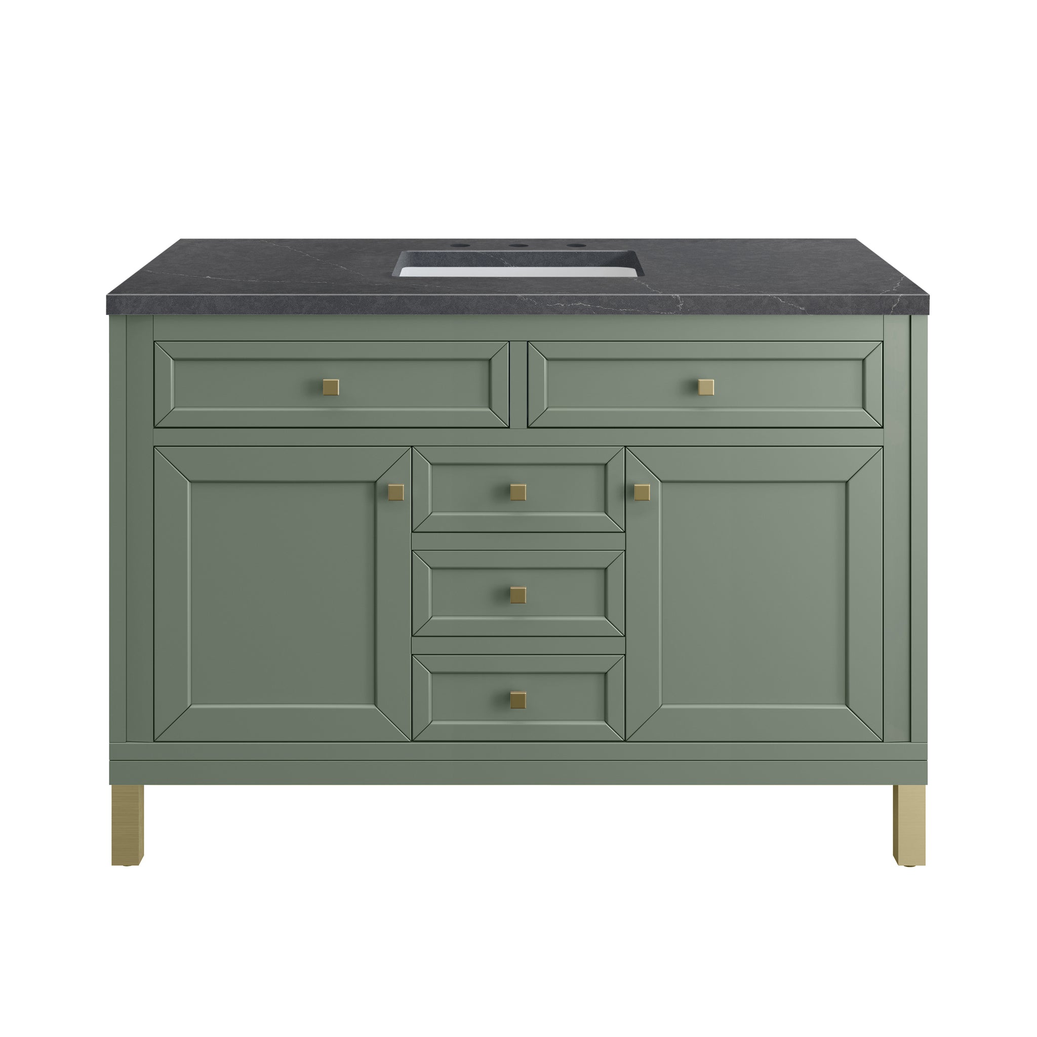 James Martin Chicago 48" Single Bathroom Vanity, Smokey Celadon by James Martin