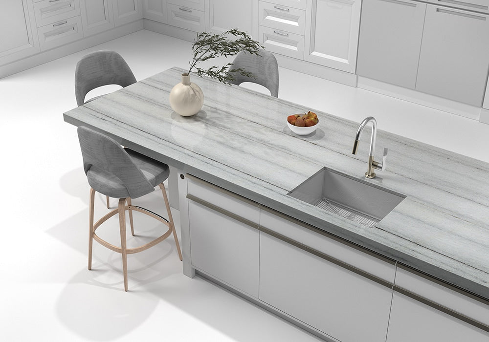 African Zebrino Polished Marble Slab Random room scene 4