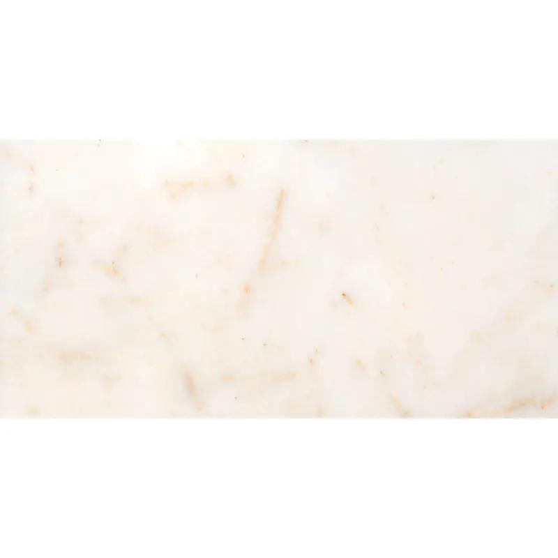 Afyon Sugar Polished Marble Tile Swatch 2 3/4x5 1/2 by Stonetiledepot