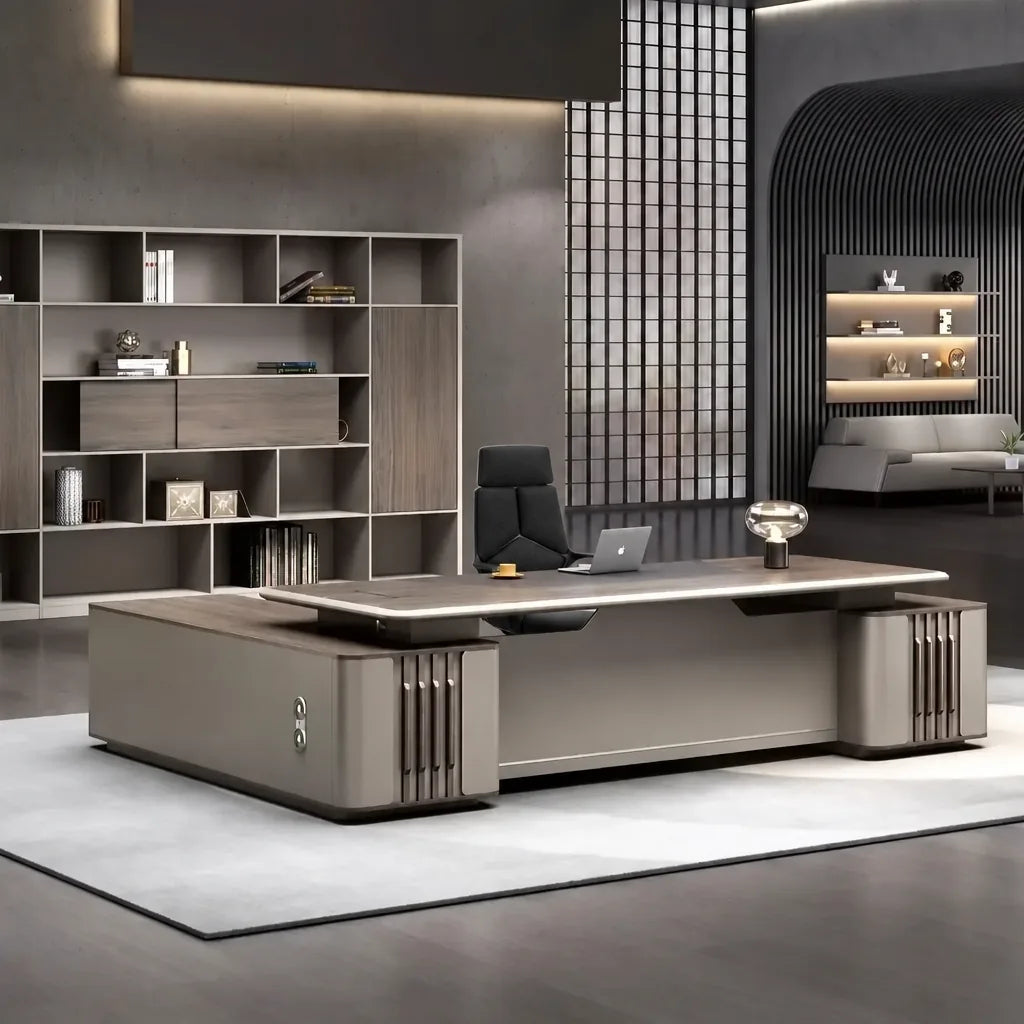 Ainley · Modern L-Shaped Executive Desk, photo 2 of 13